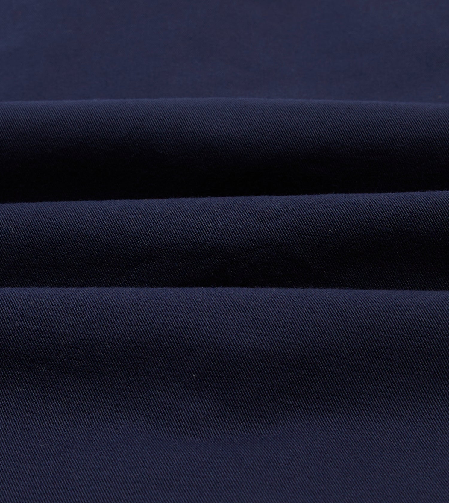 Navy Cotton Twill Two-Pocket Work Shirt