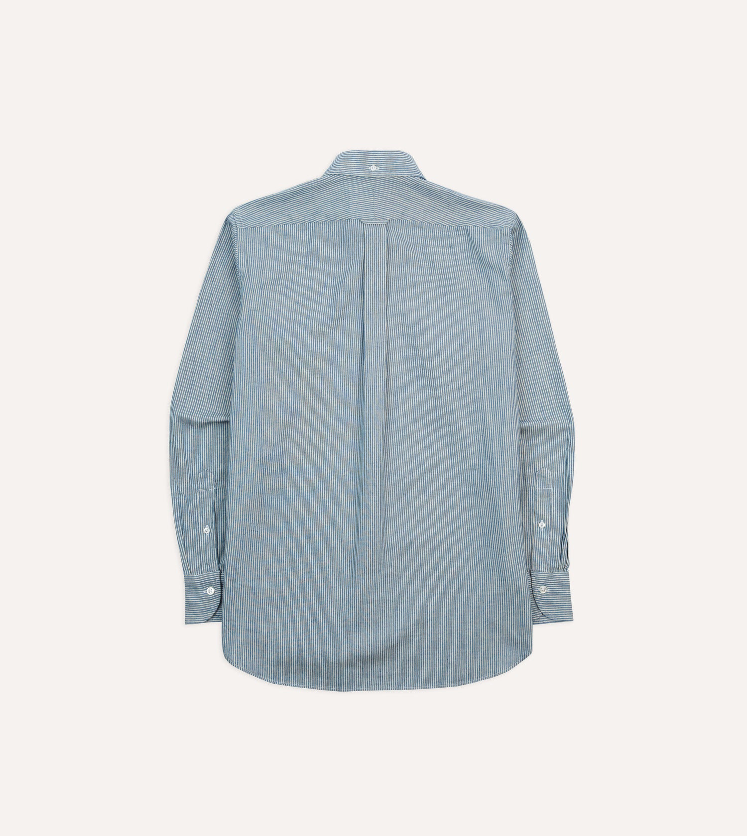 Navy Stripe Denim Work Shirt