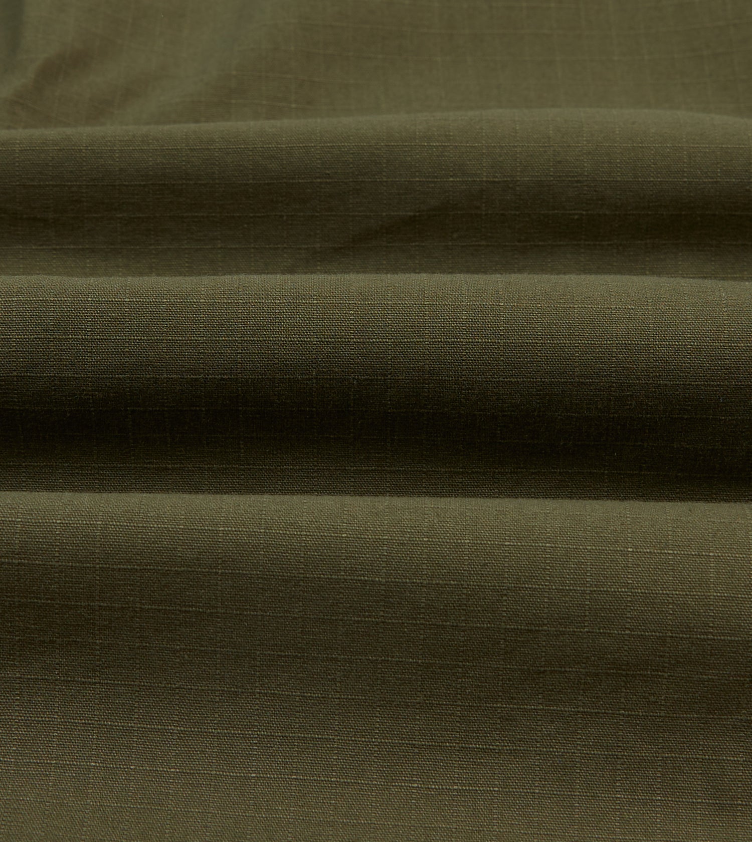 Olive Ripstop Cotton Work Shirt