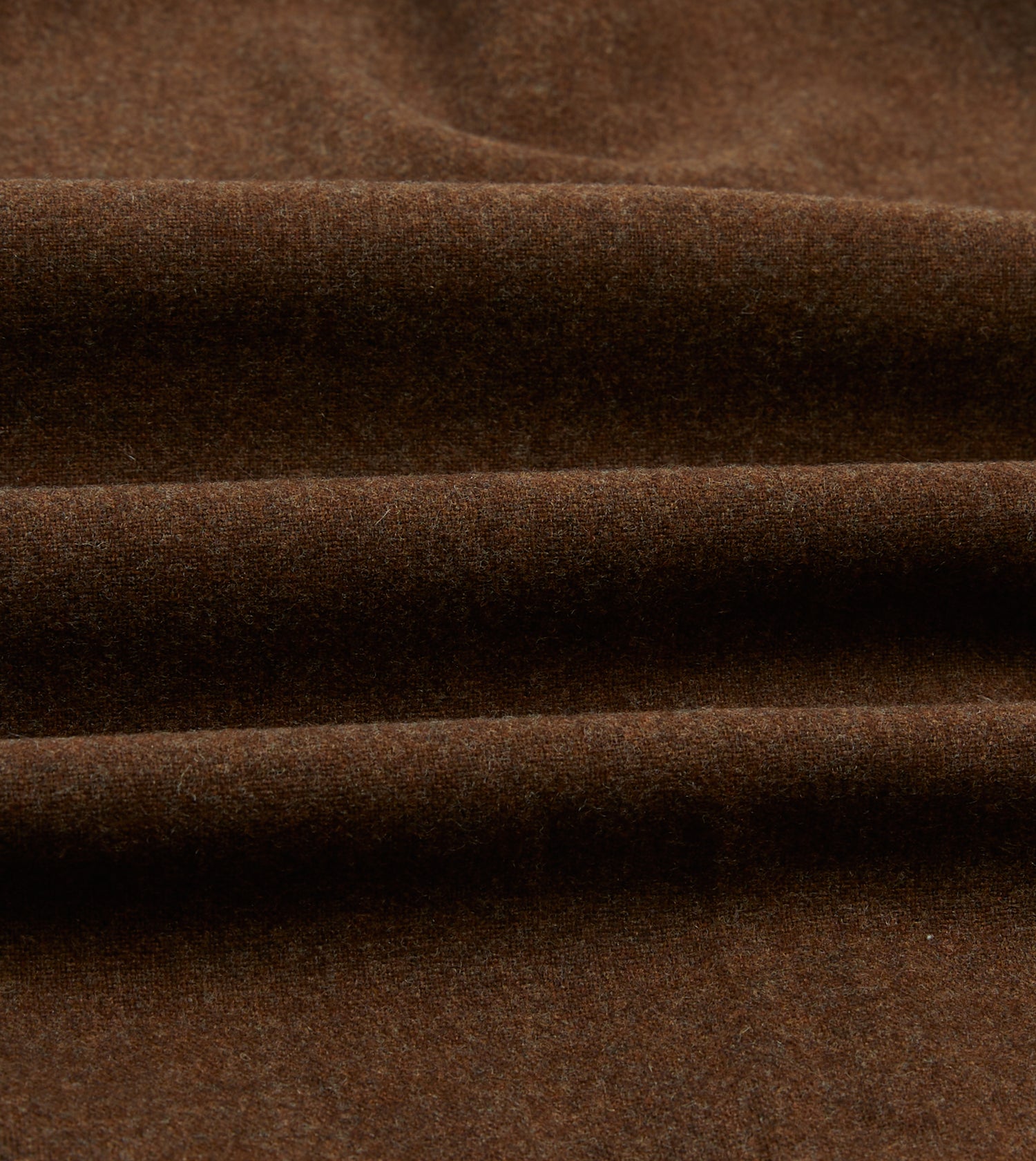 Brown Wool Two-Pocket Work Shirt