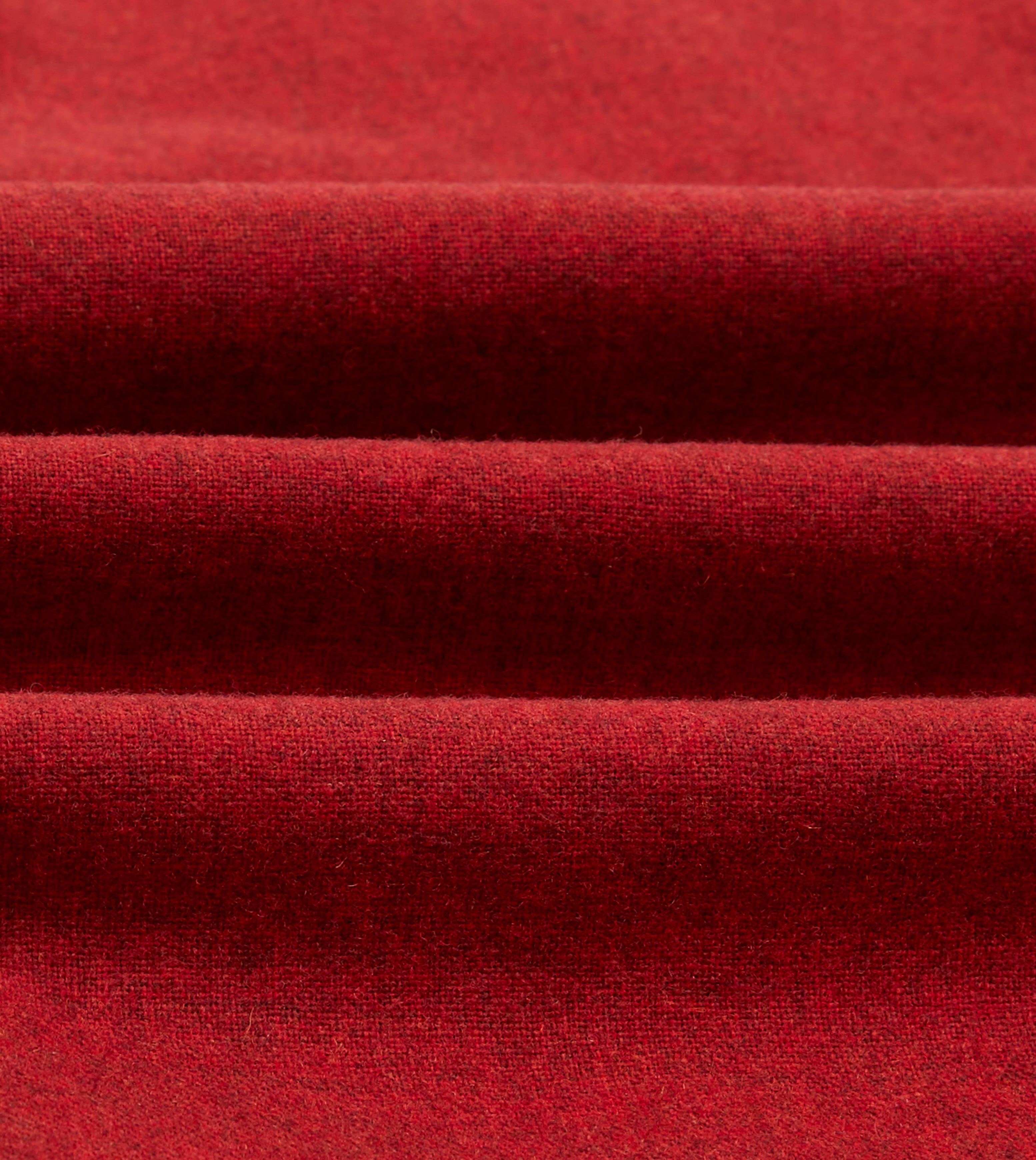 Red Wool Two-Pocket Work Shirt