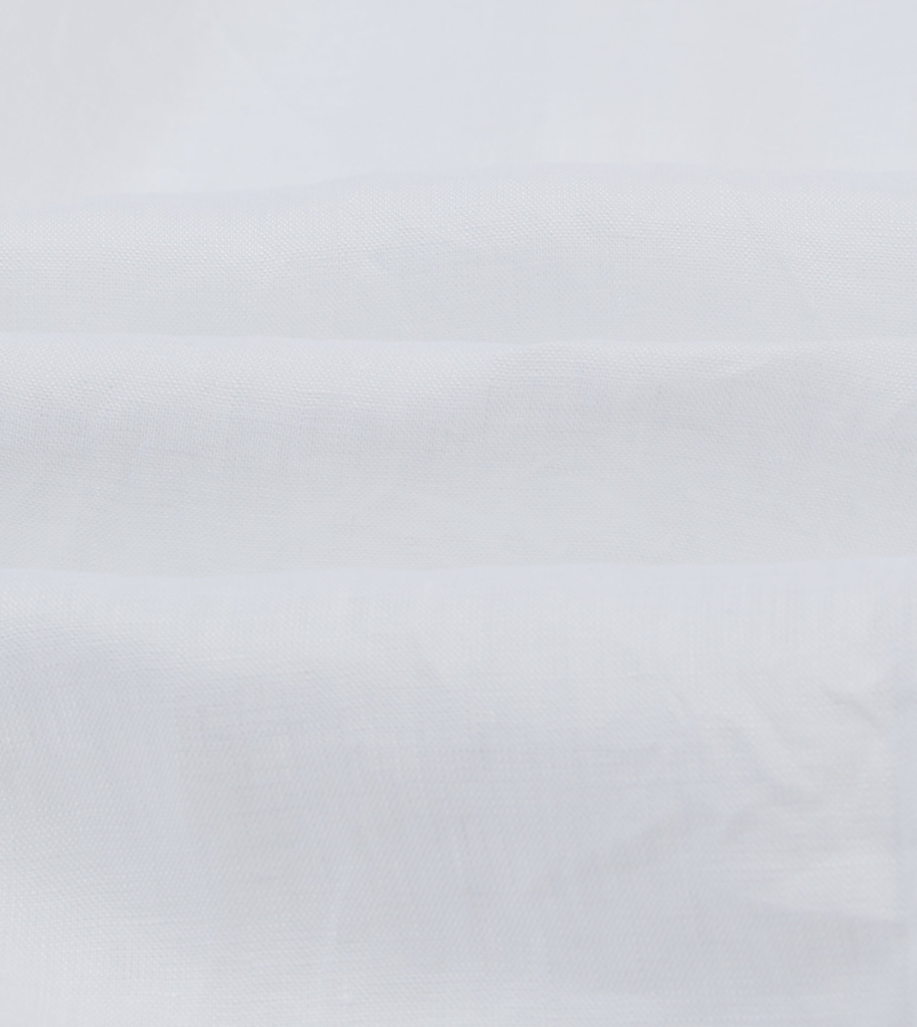 White Linen Spread Collar Shirt