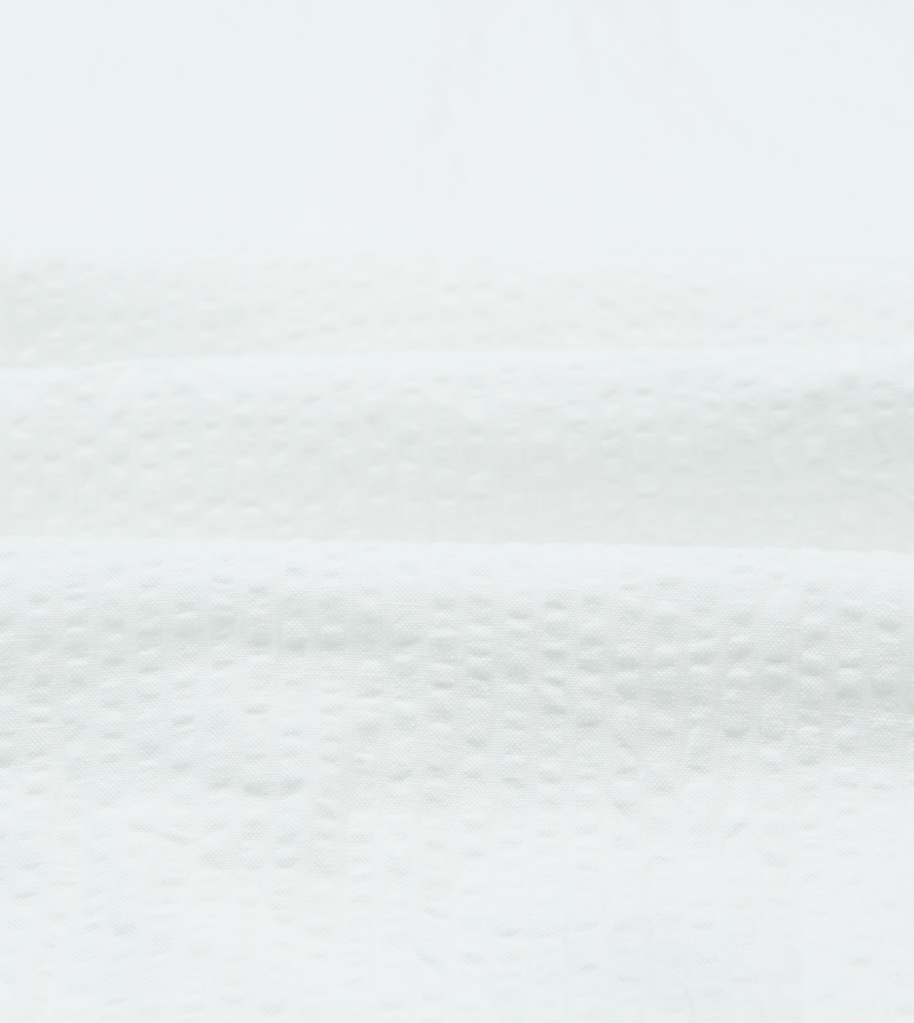 White Cotton-Linen Seersucker Camp Collar Short Sleeve Shirt