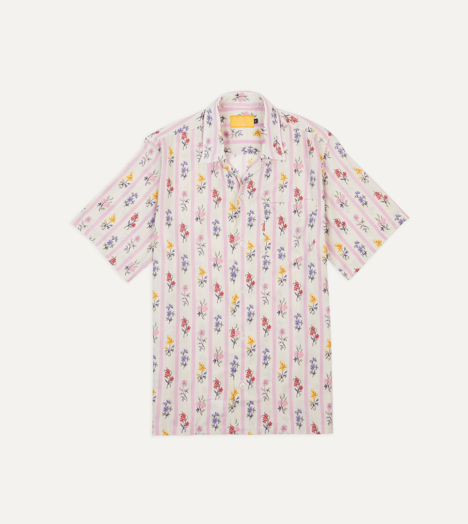 Andreotti & Baribeaud for Drake's 'Normandy Flowers' Short Sleeve Shirt