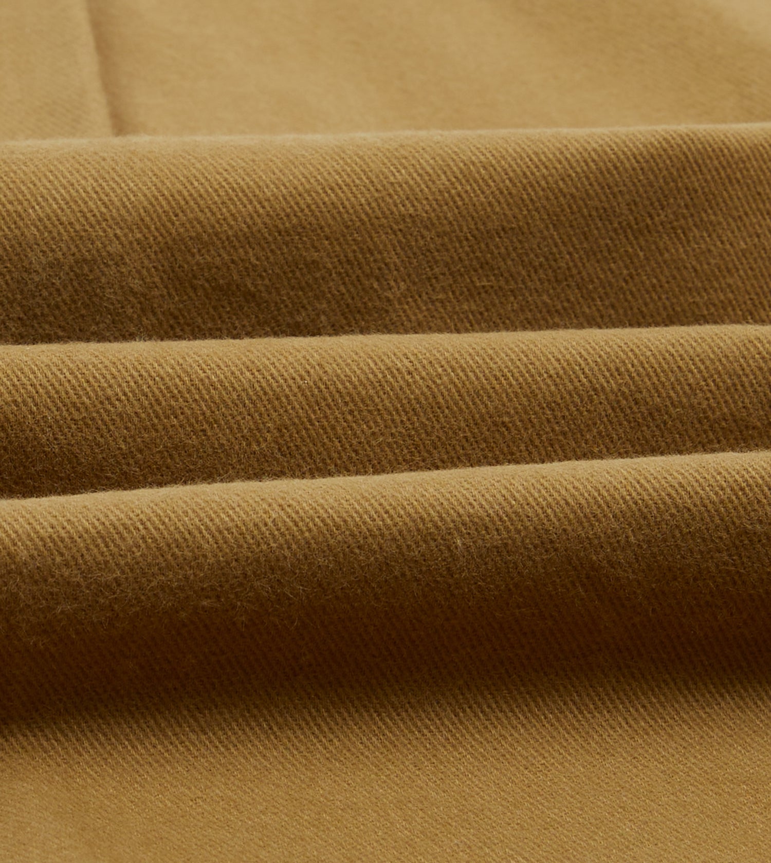 Sand Brushed Cotton Twill Two-Pocket Camp Collar Work Shirt