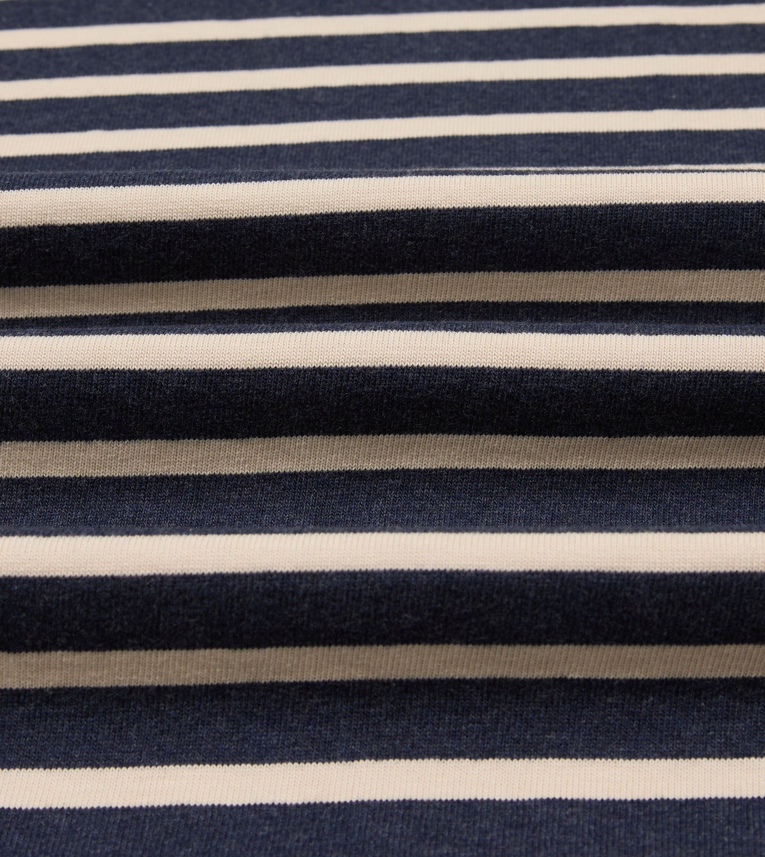 Indigo and Ecru Breton T-Shirt