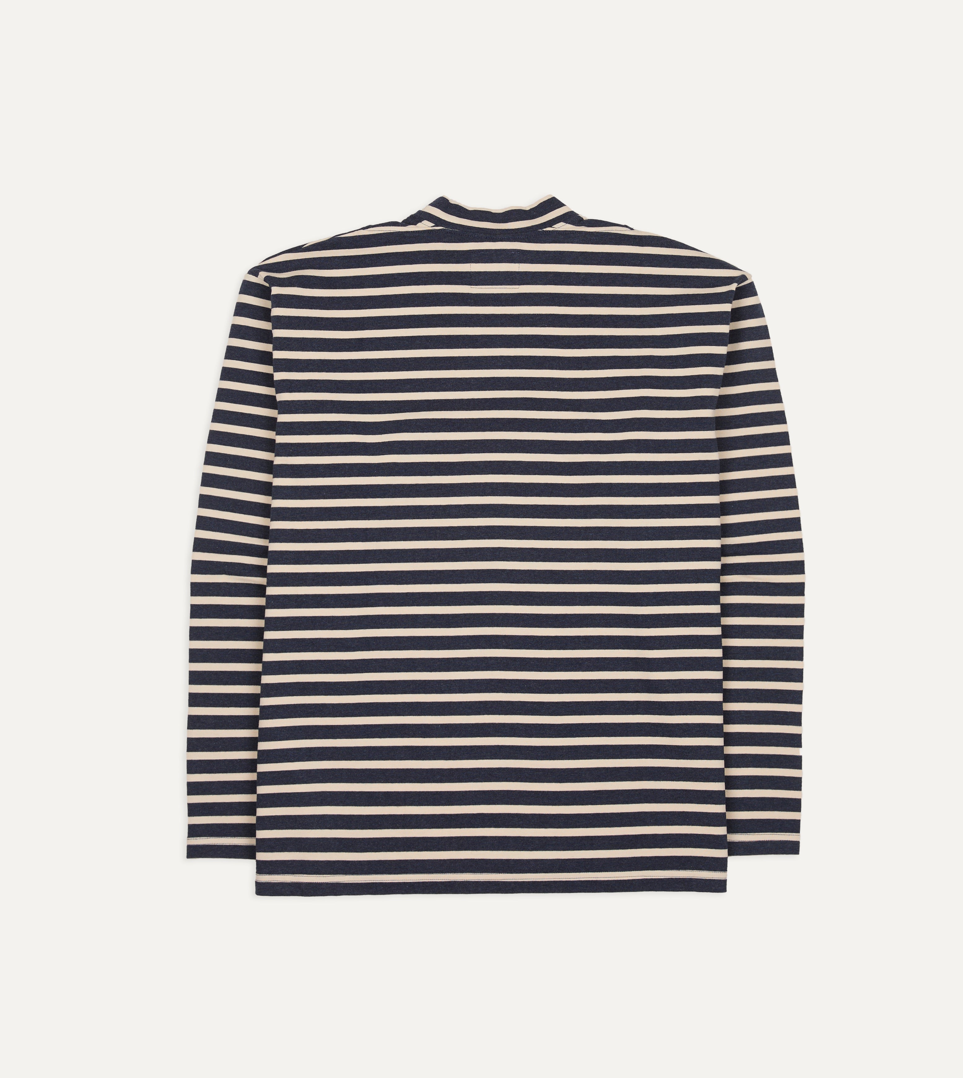 Indigo and Ecru Breton T-Shirt