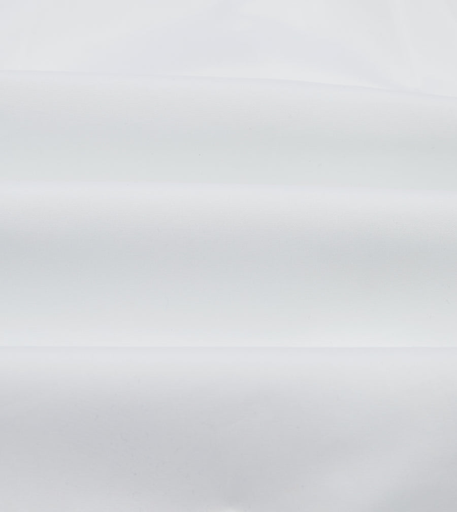 White Cotton Long Point Collar Dinner Shirt