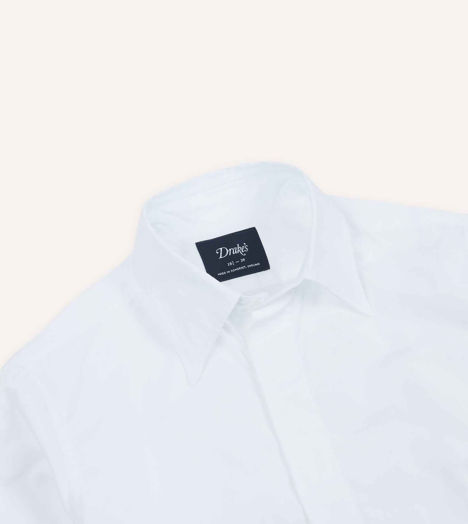 White Cotton Long Point Collar Dinner Shirt White Cotton Long Point Collar Dinner Shirt