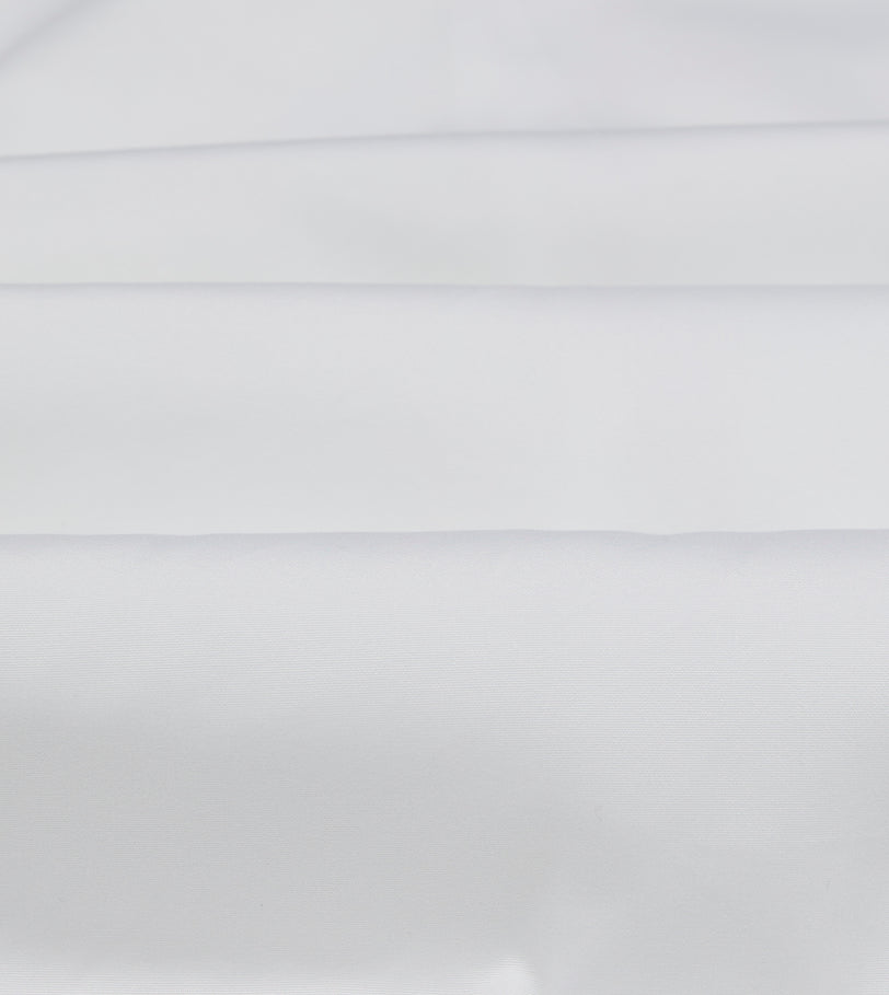 White Cotton Pleated Bib Front Dinner Shirt