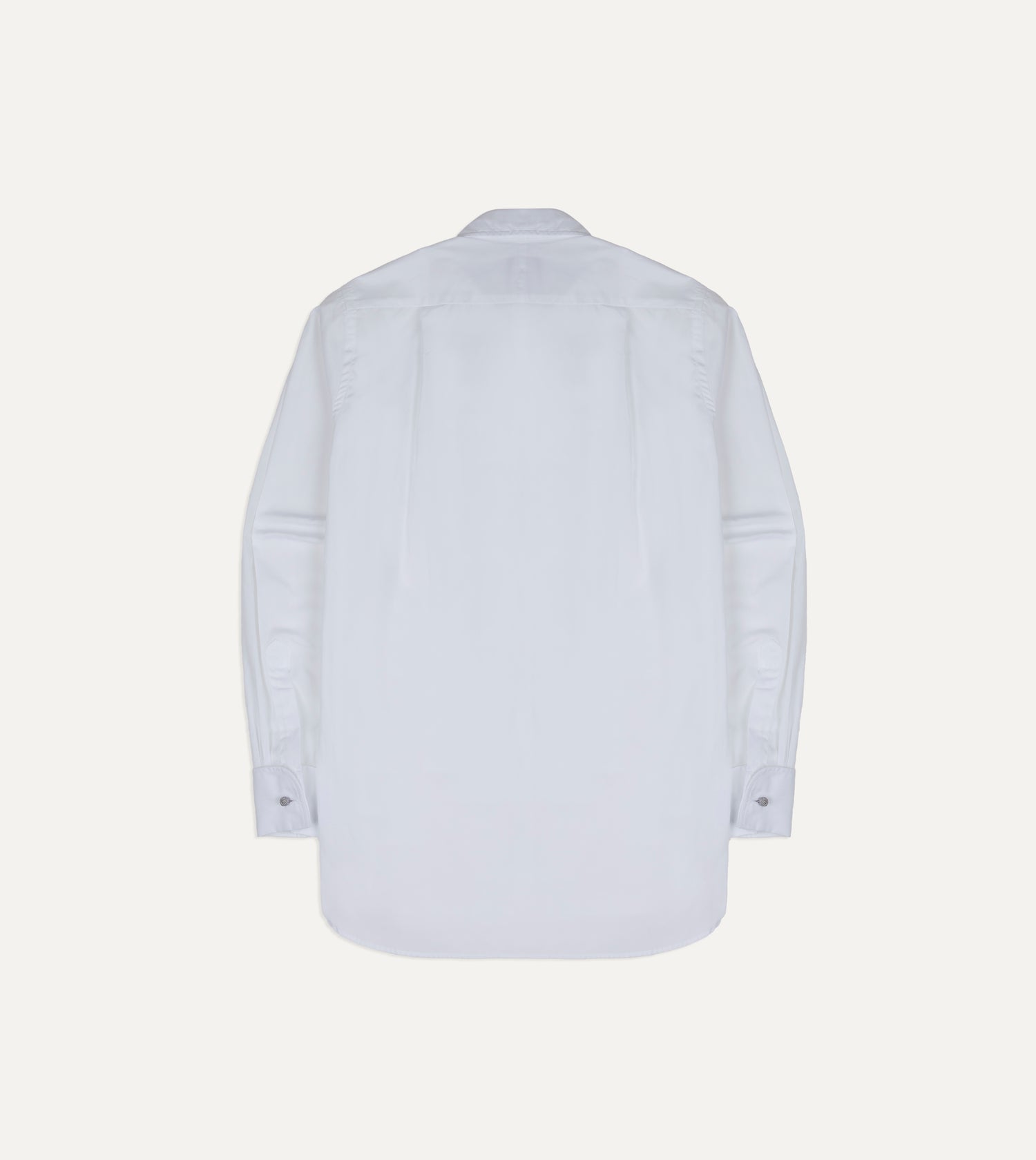 White Cotton Pleated Bib Front Dinner Shirt