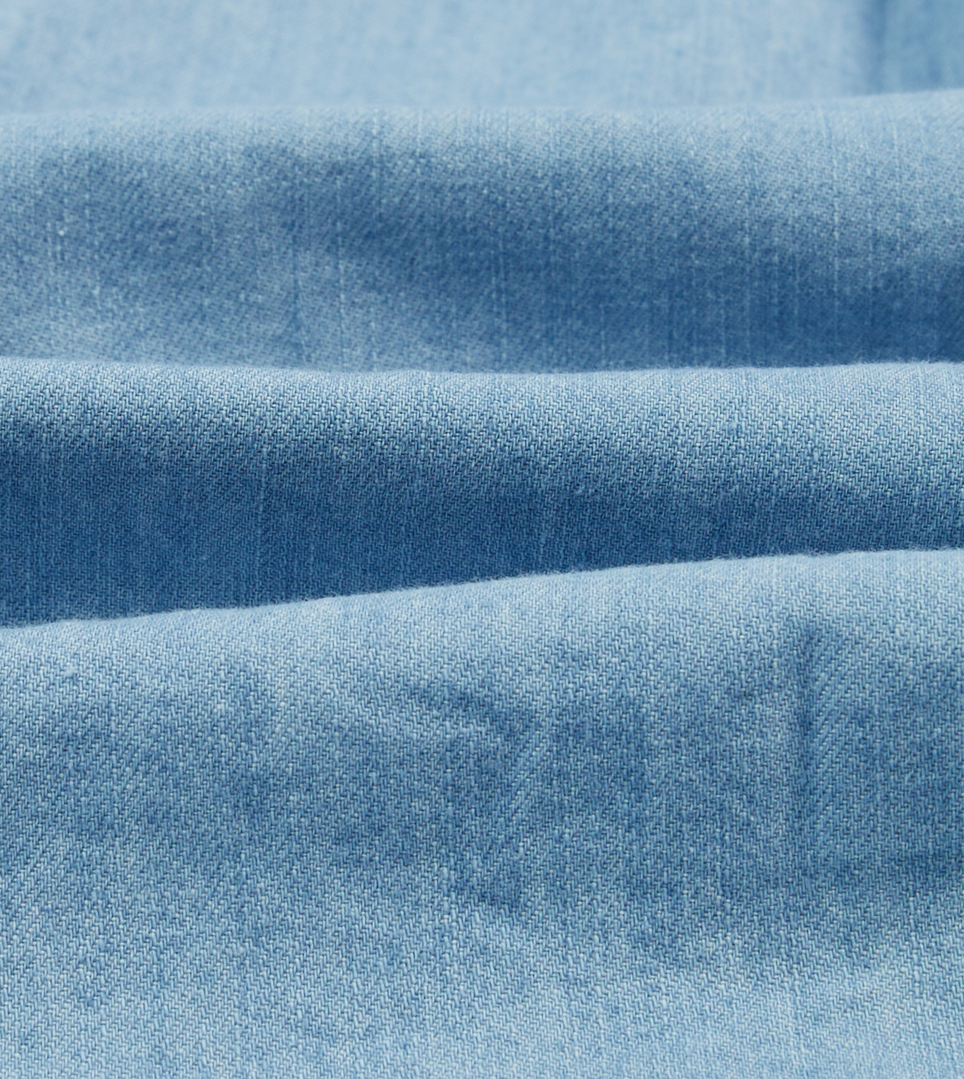 Bleach Wash Denim Work Shirt