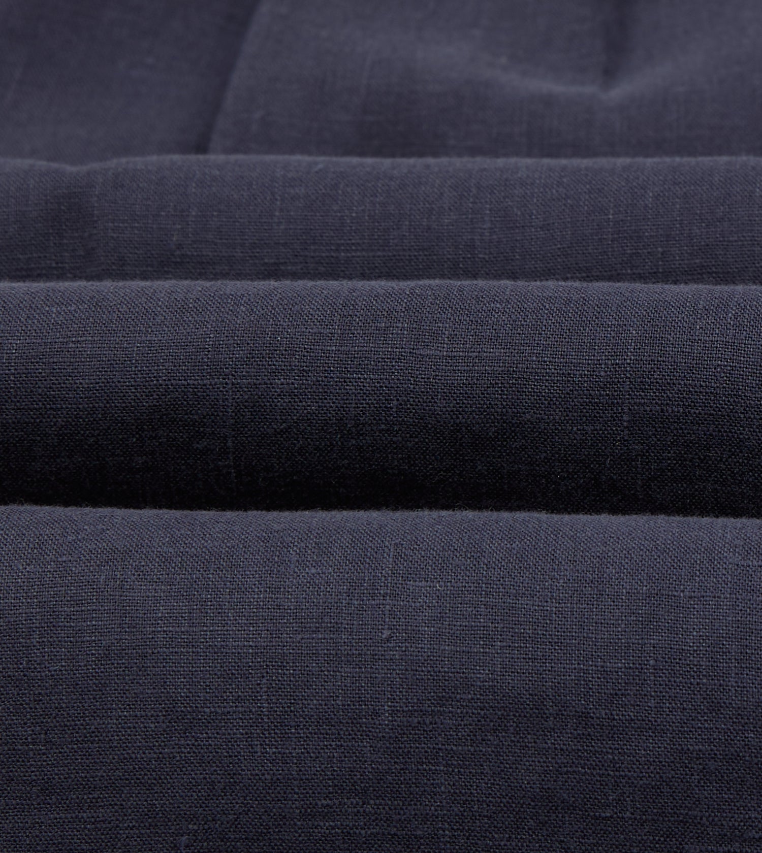 Navy Linen Button-Down Collar Shirt