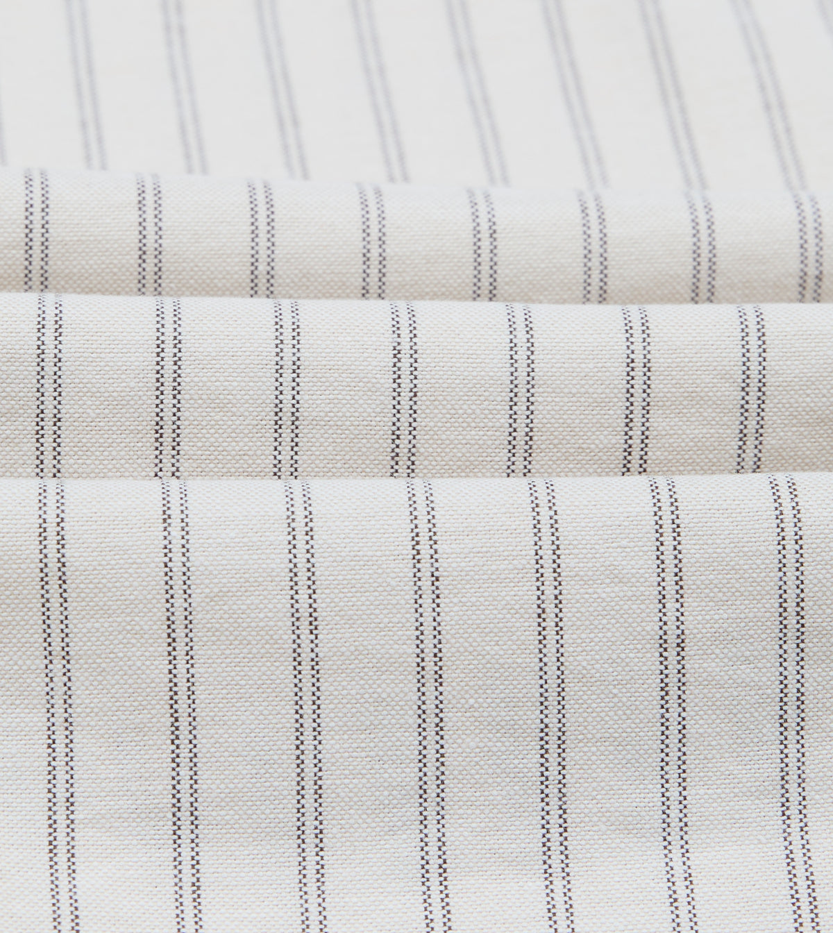 Ecru Stripe Cotton Oxford Cloth Pocket Button-Down Shirt
