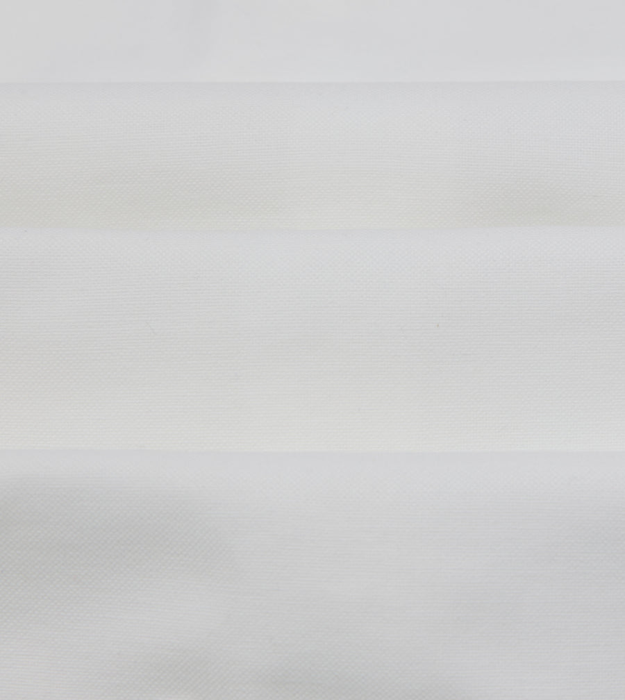 White Oxford Cotton Military Shirt