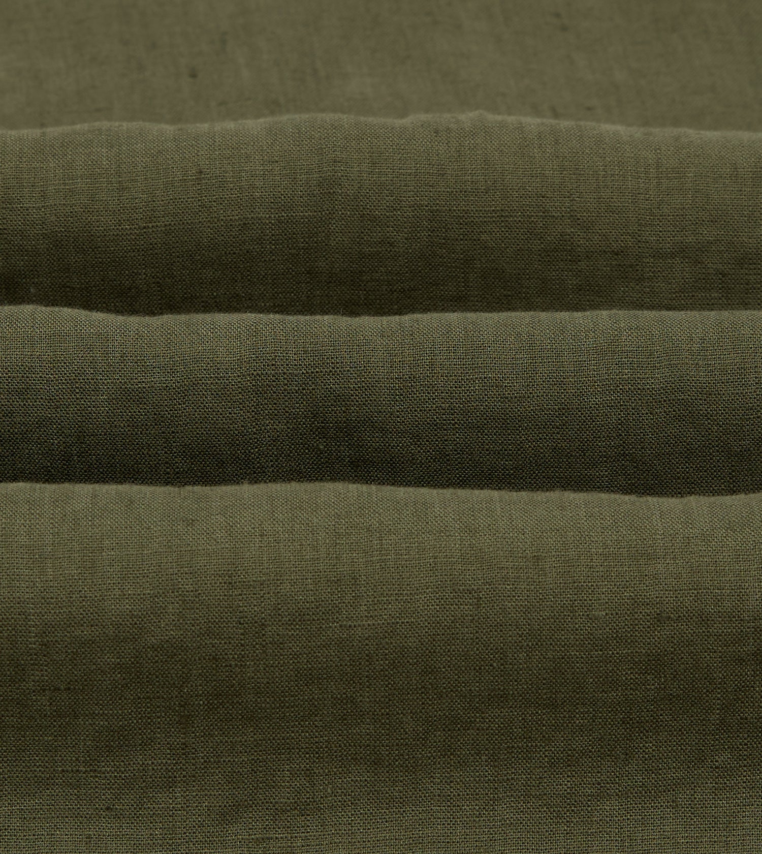 Khaki Linen Pintuck Military Shirt