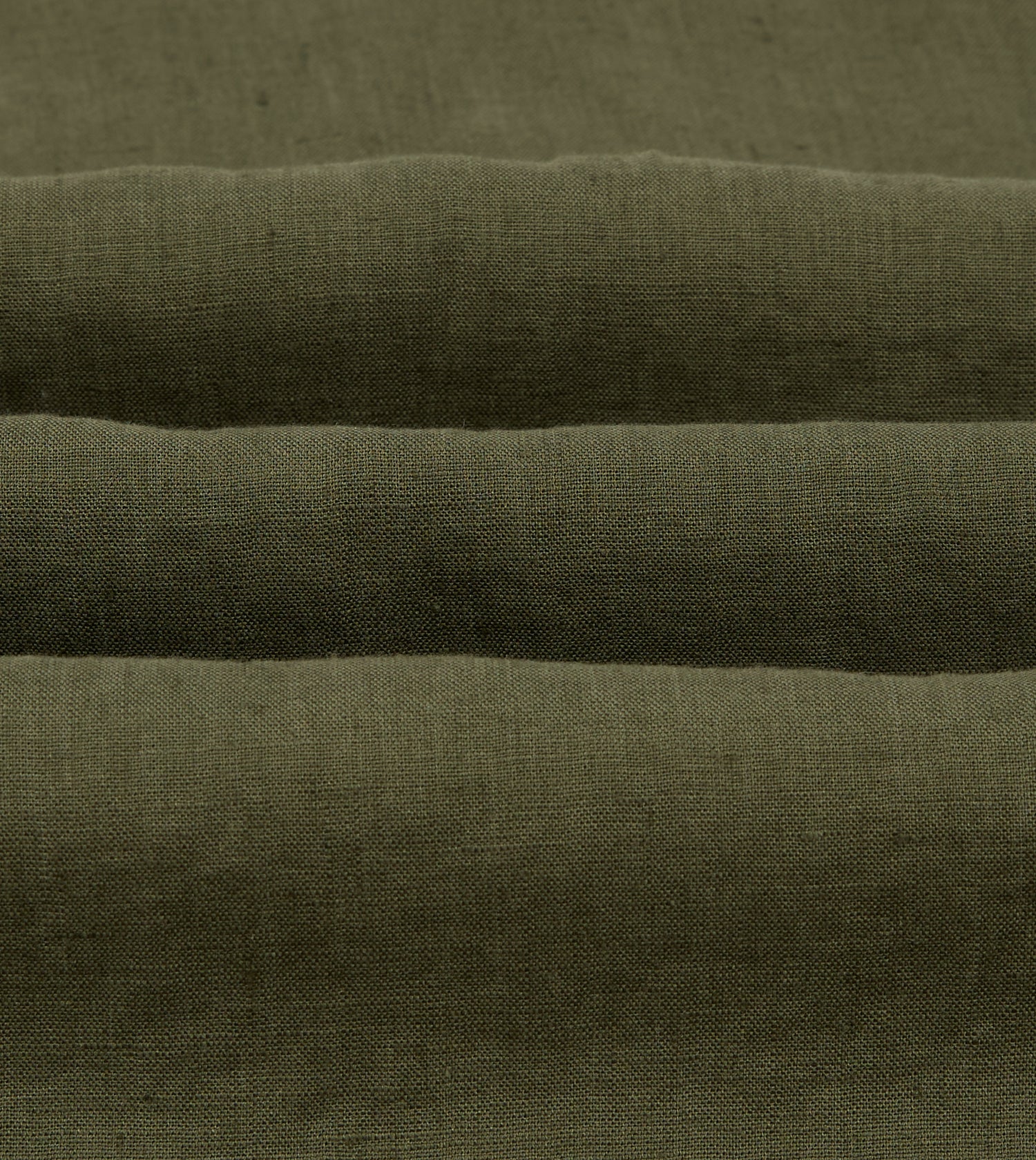 Khaki Linen Pintuck Military Shirt