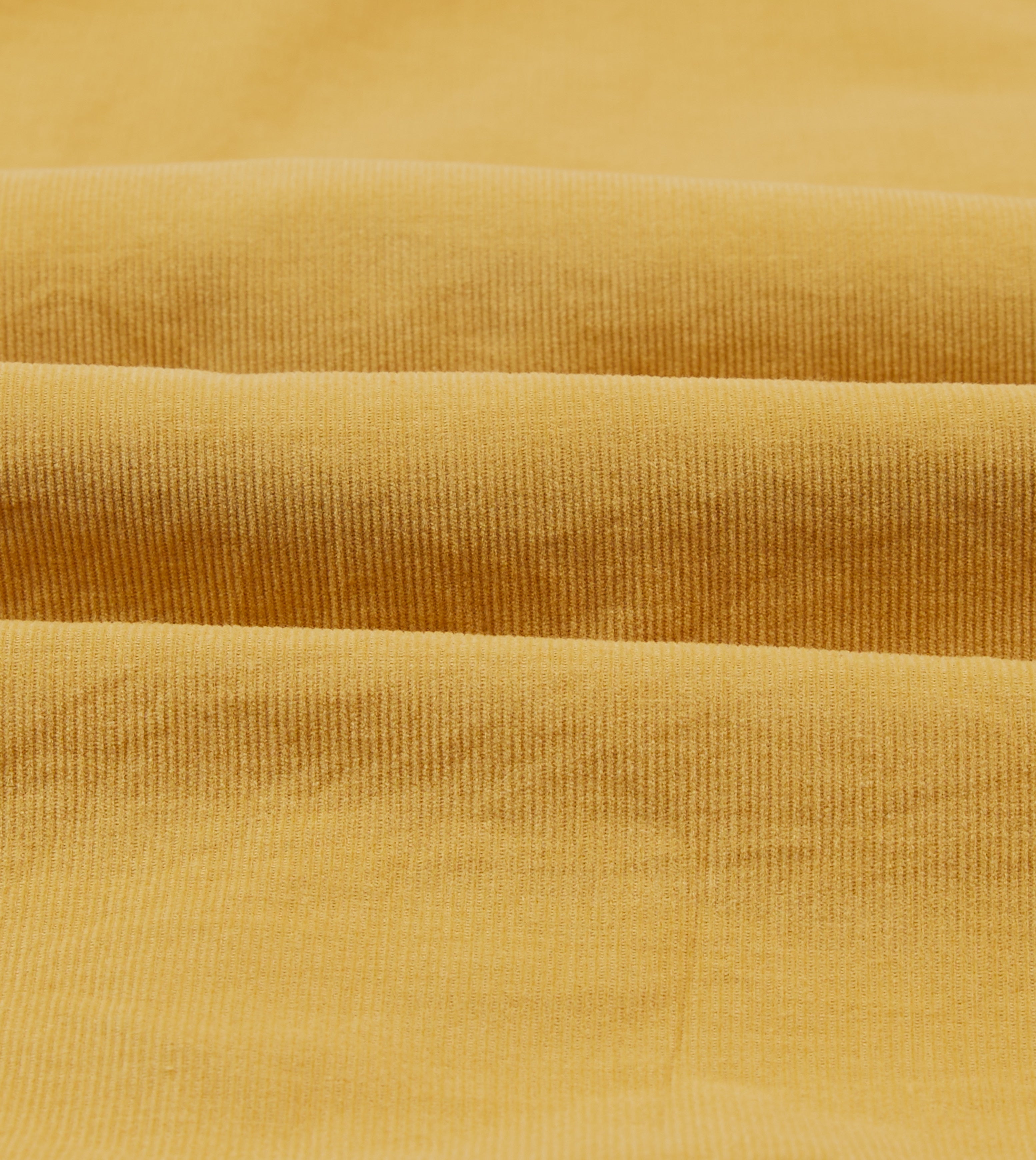 Yellow Corduroy Two-Pocket Western Shirt