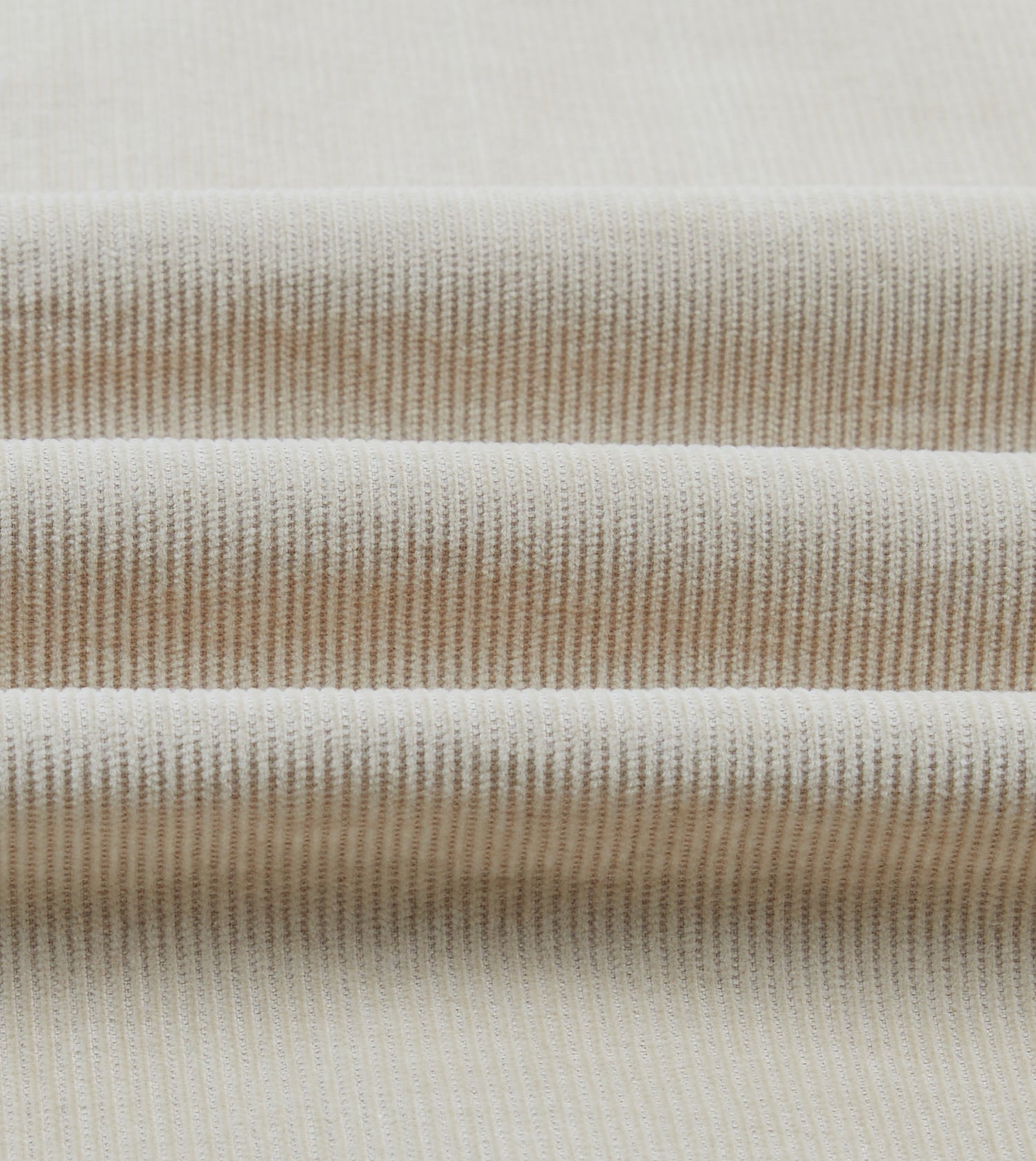 Ecru Corduroy Two-Pocket Western Shirt