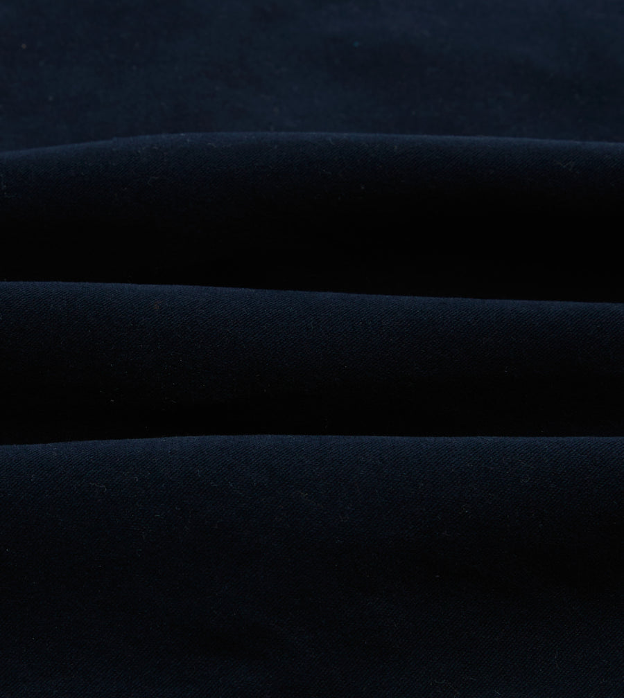 Navy Moleskin Two-Pocket Western Shirt