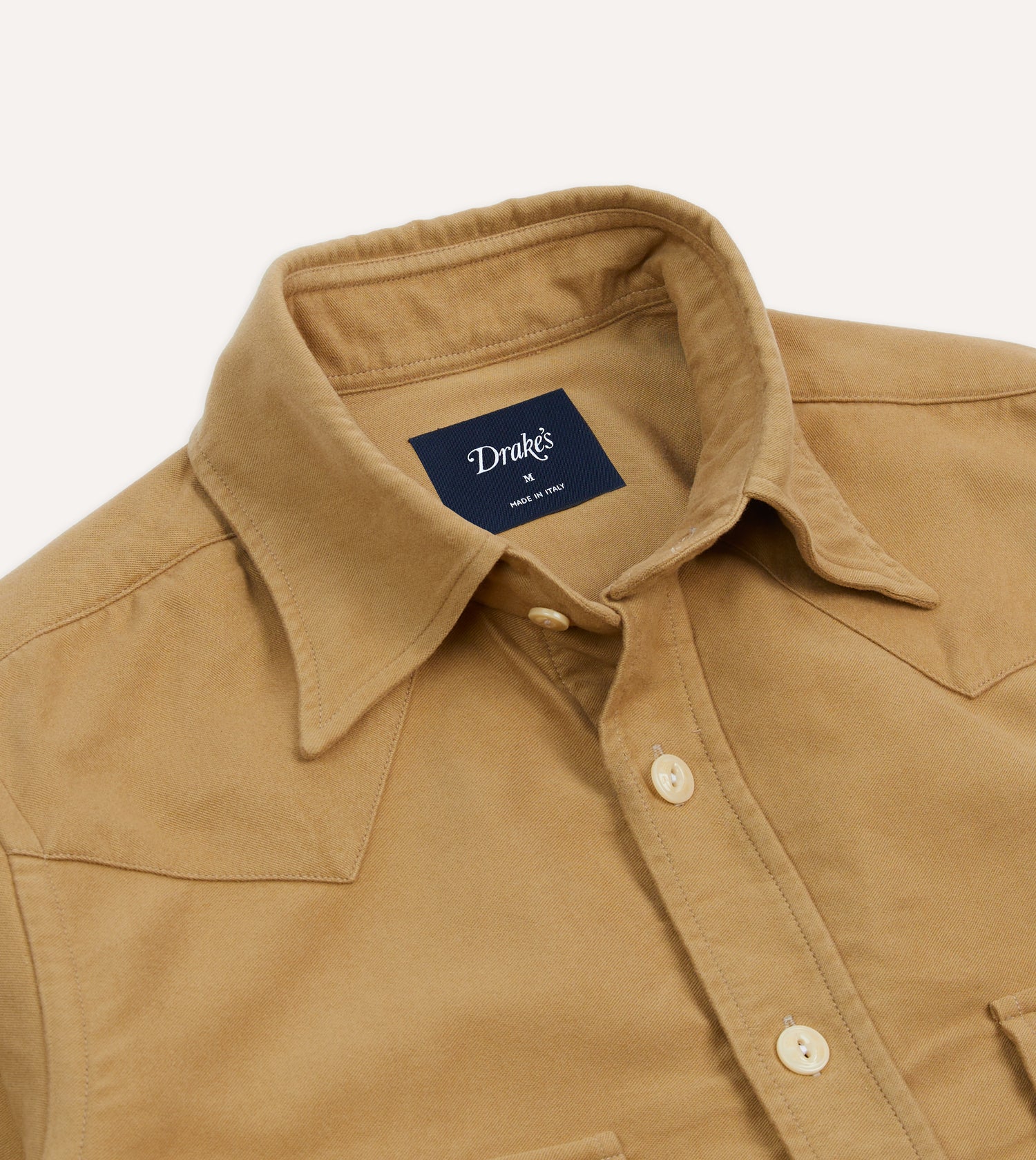 Sand Moleskin Two-Pocket Western Shirt
