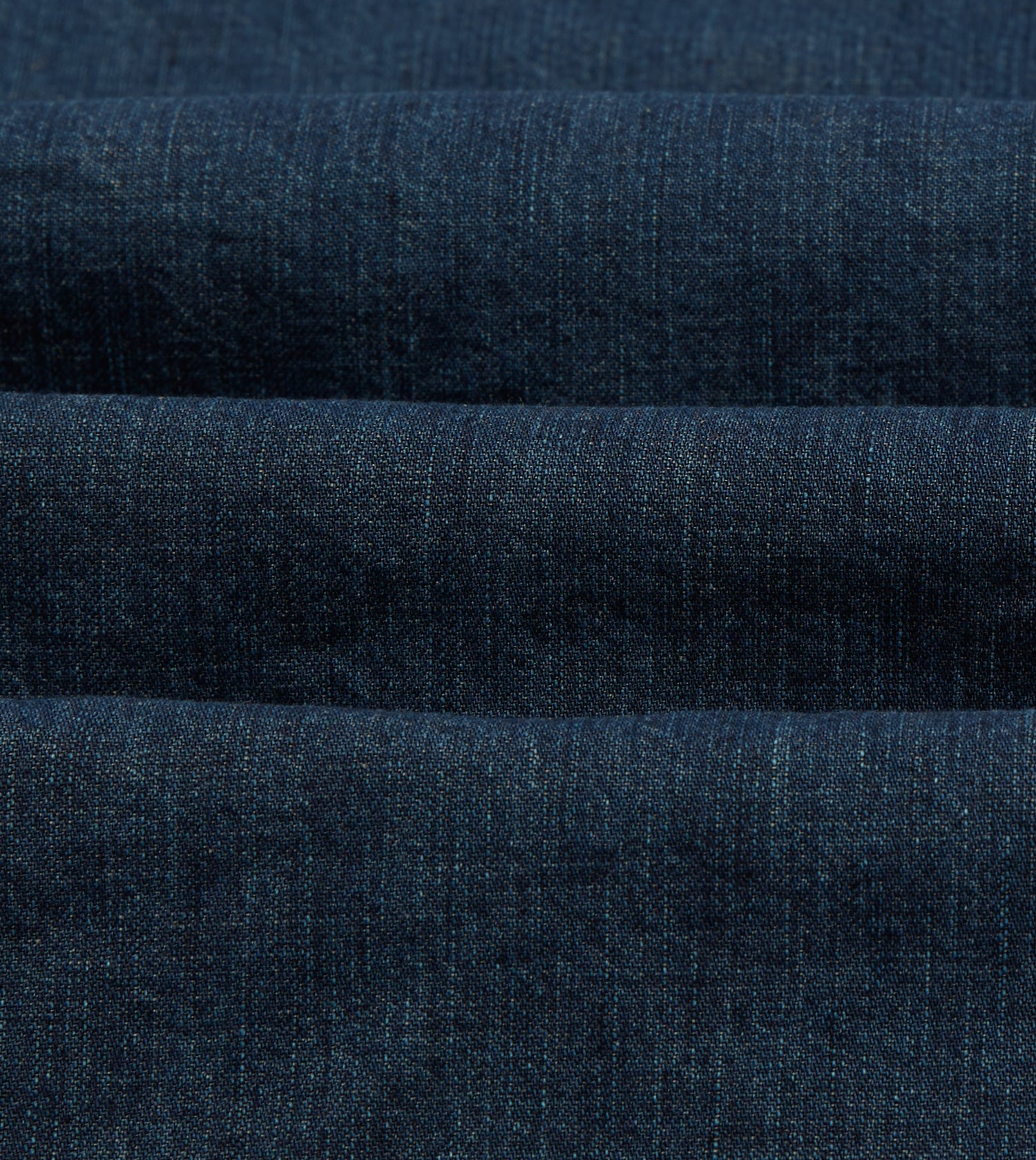 Indigo Rinse Denim Two-Pocket Western Shirt