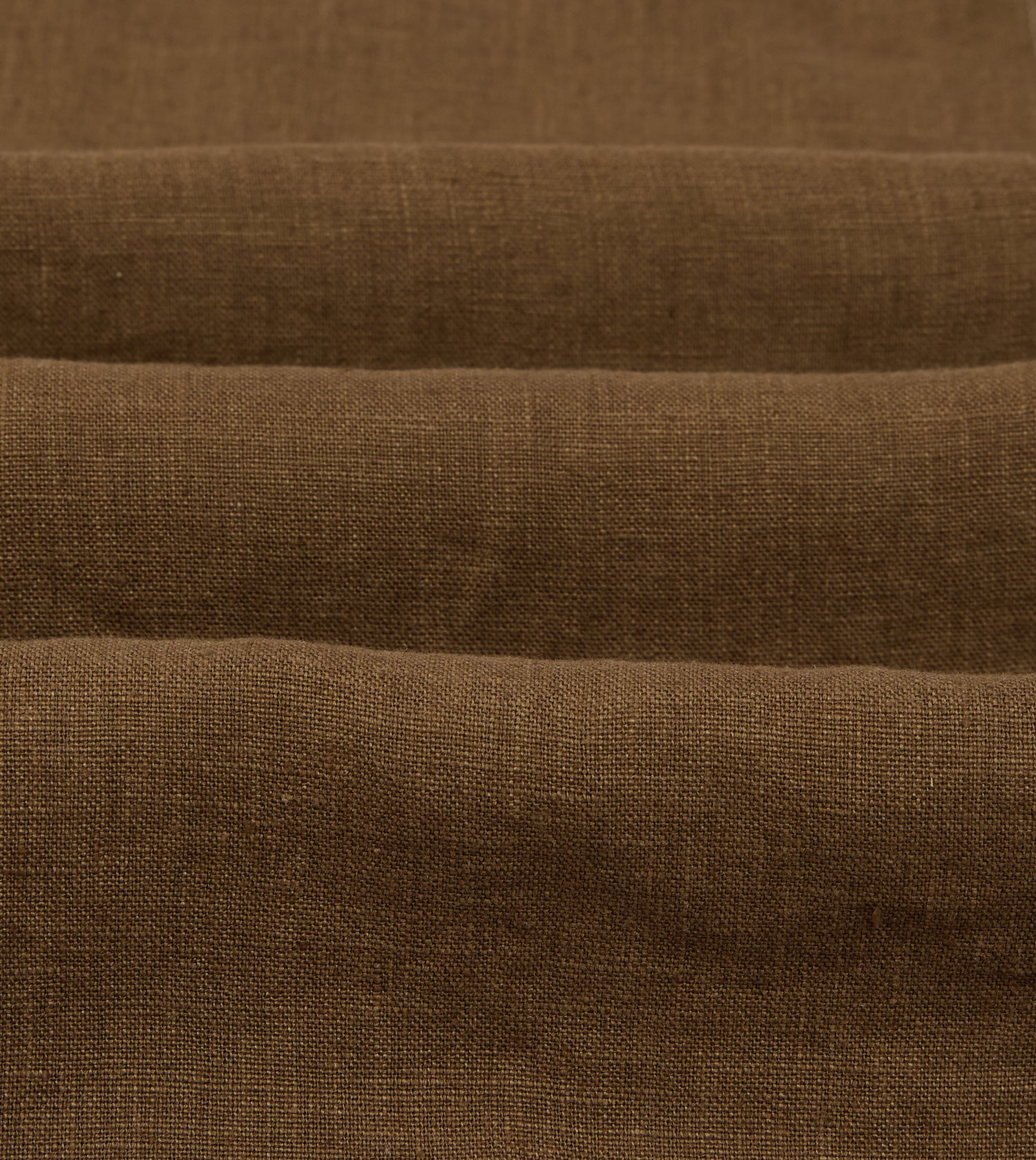 Brown Linen Two-Pocket Western Shirt