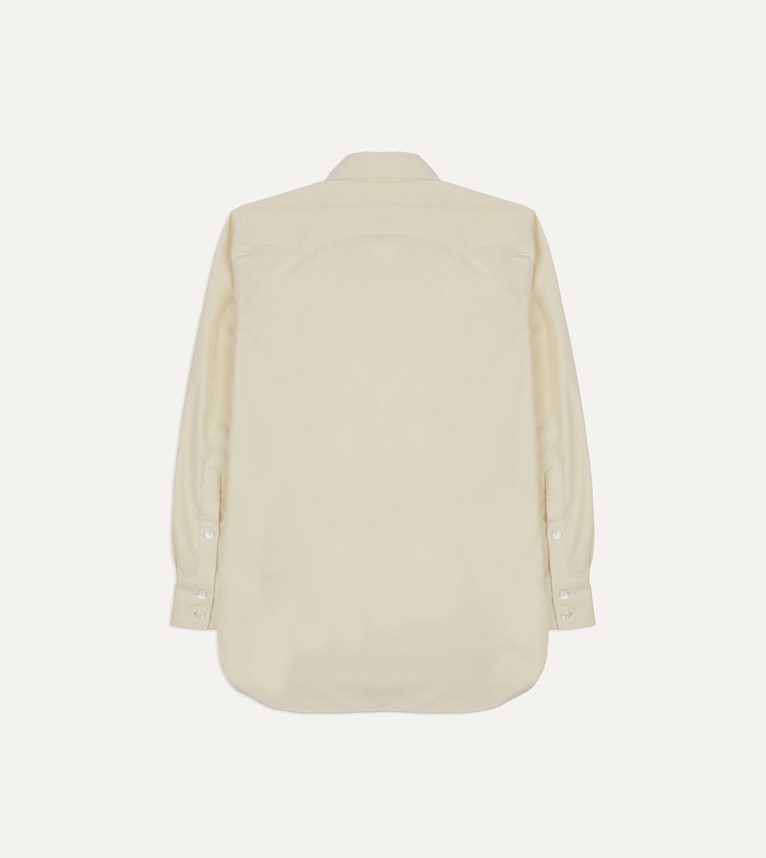 Ecru Needlecord Two-Pocket Western Shirt