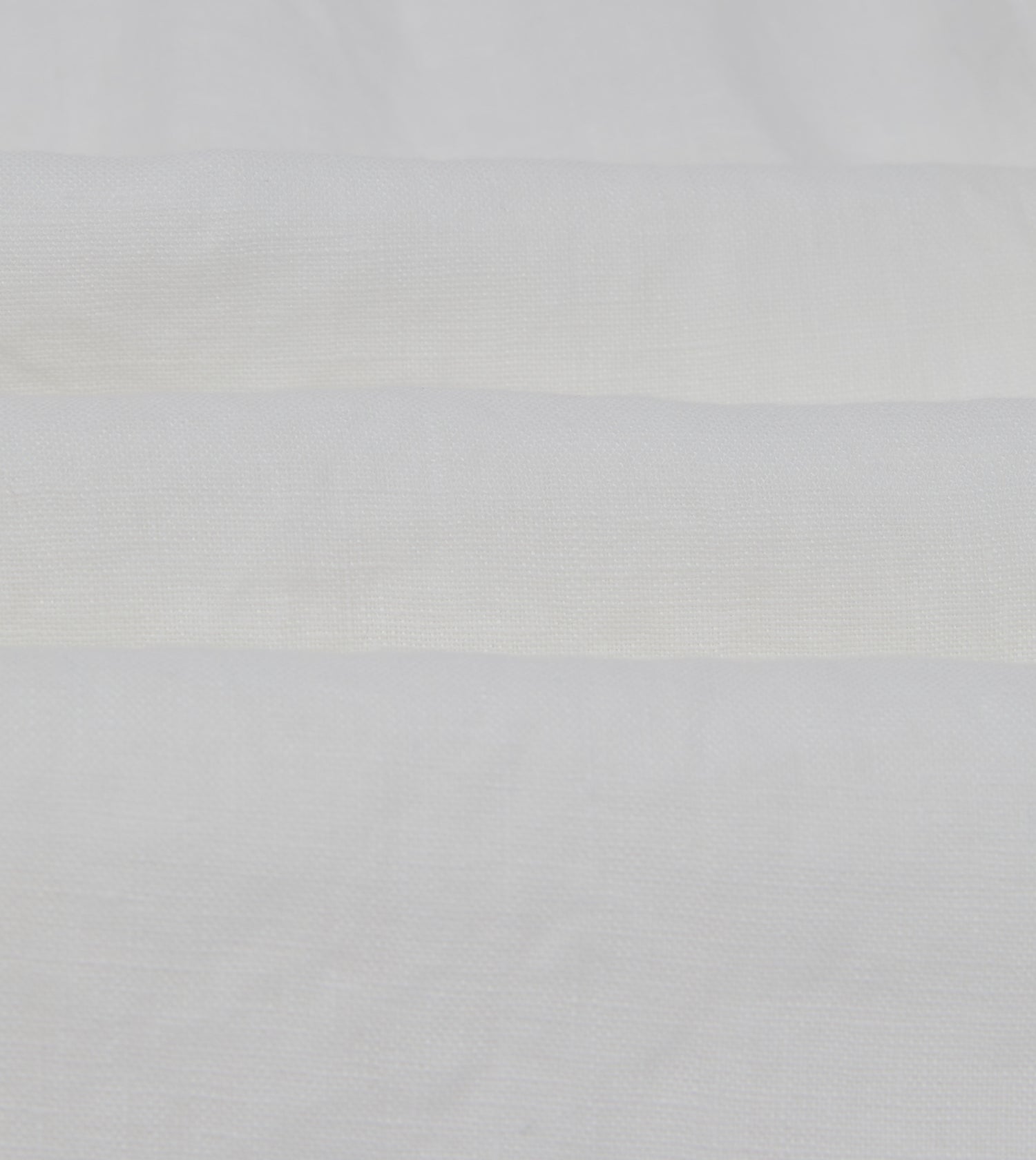 White Linen Mandarin Collar Shirt