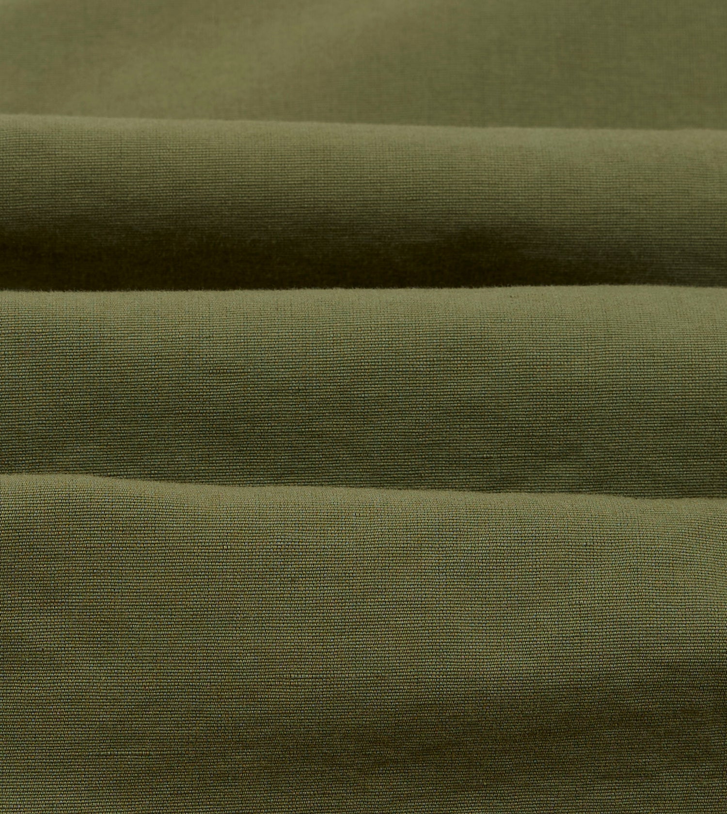 Green Vintage Cotton Spread Collar Popover Shirt