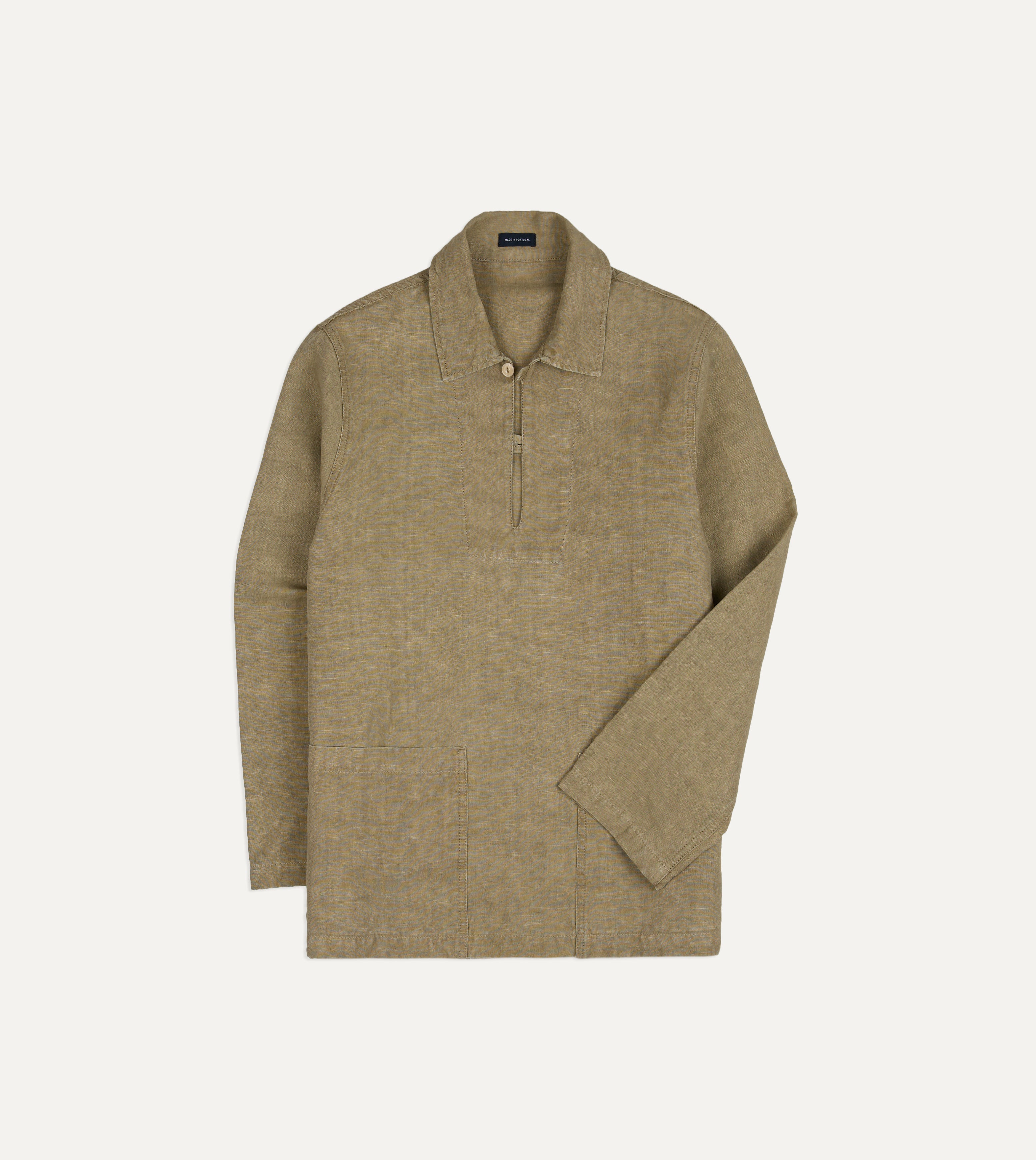 Sand Linen Smock – Drakes US