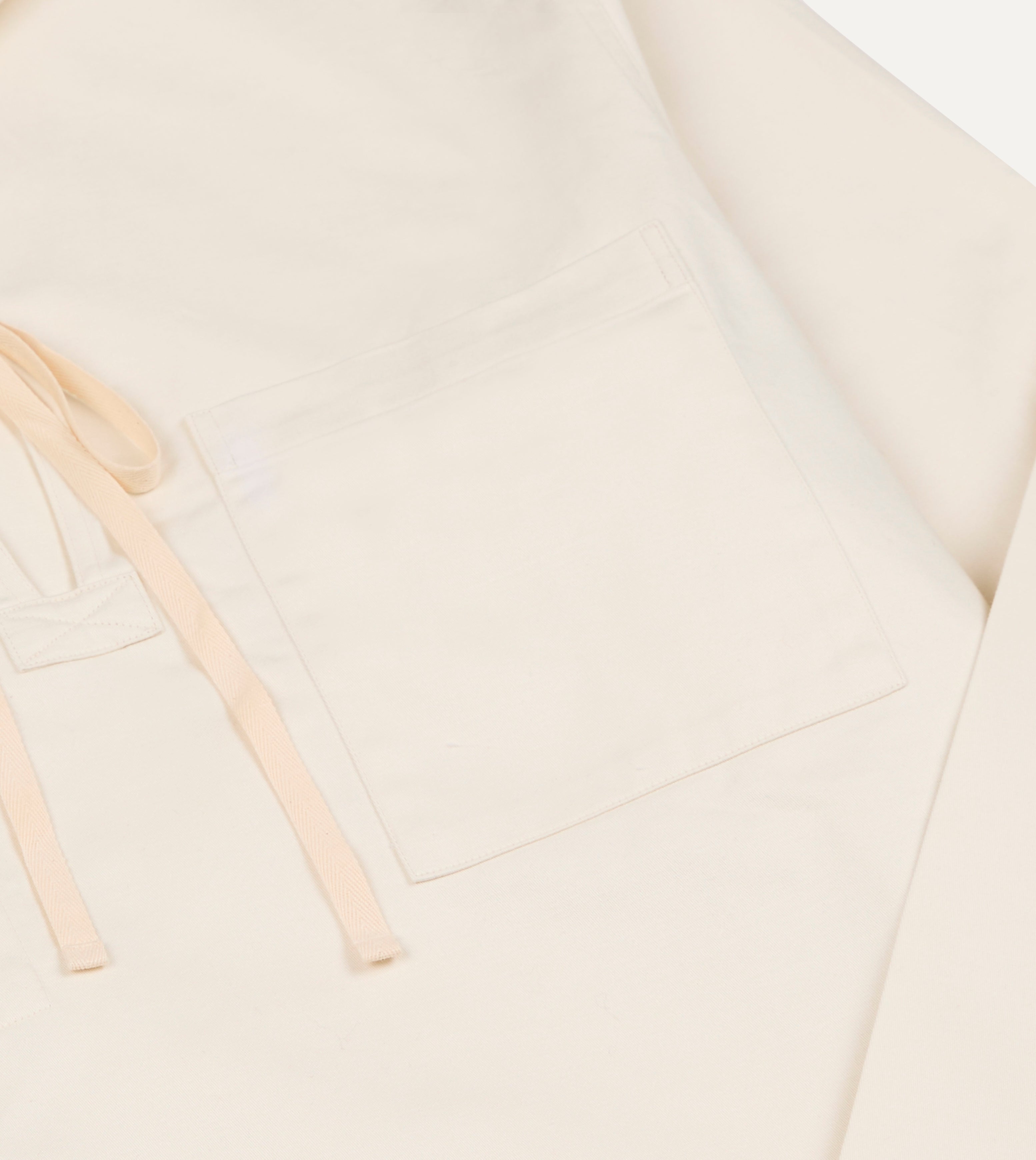 Ecru Cotton Tie Front Smock – Drakes US