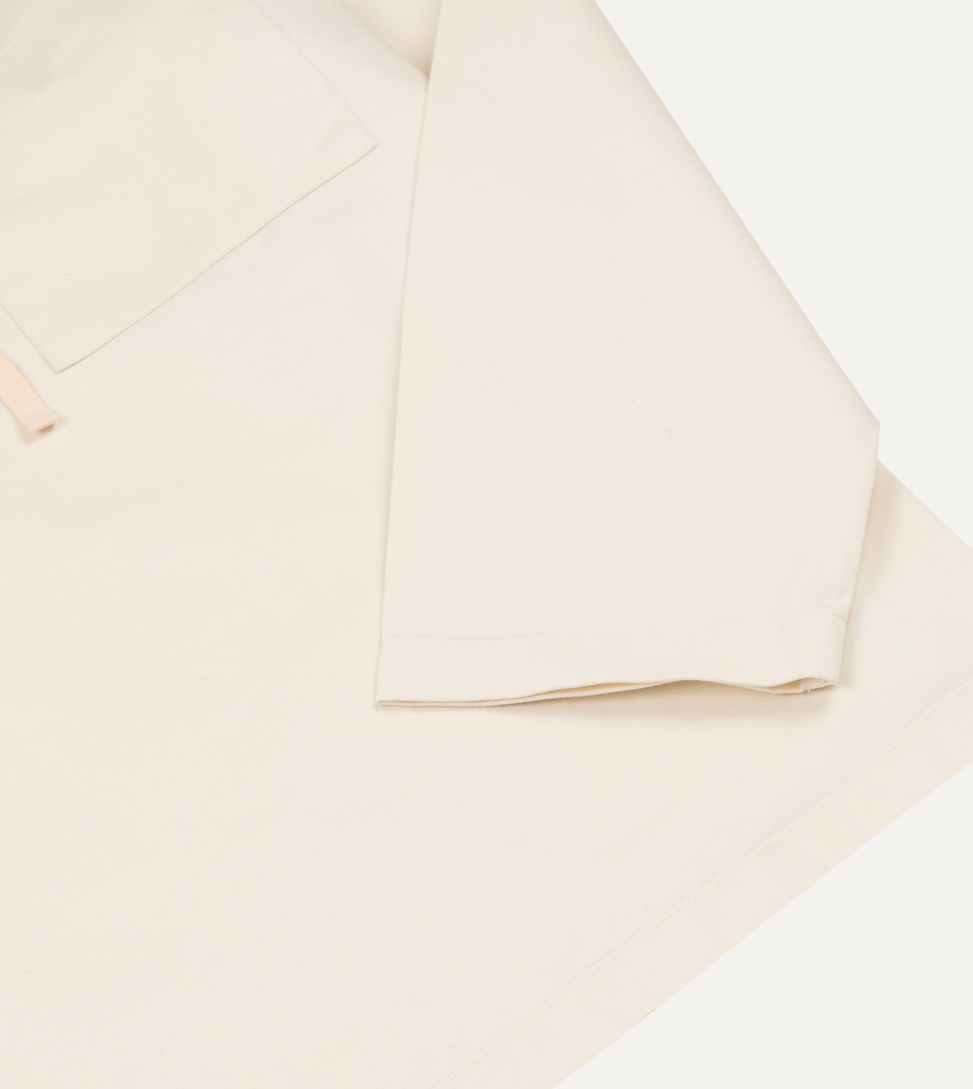 Ecru Cotton Tie Front Smock – Drakes US