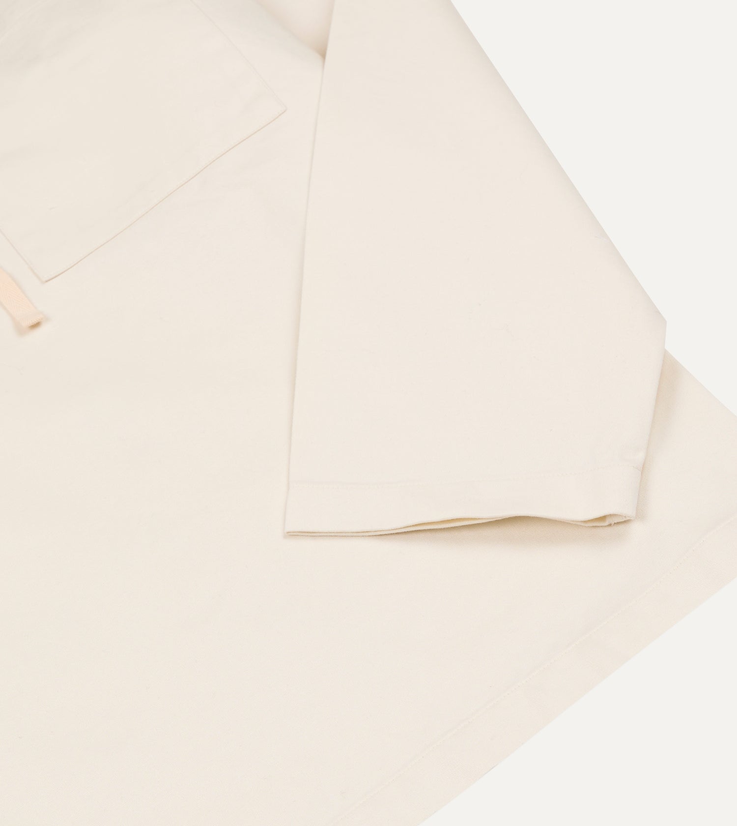 Ecru Cotton Tie Front Smock