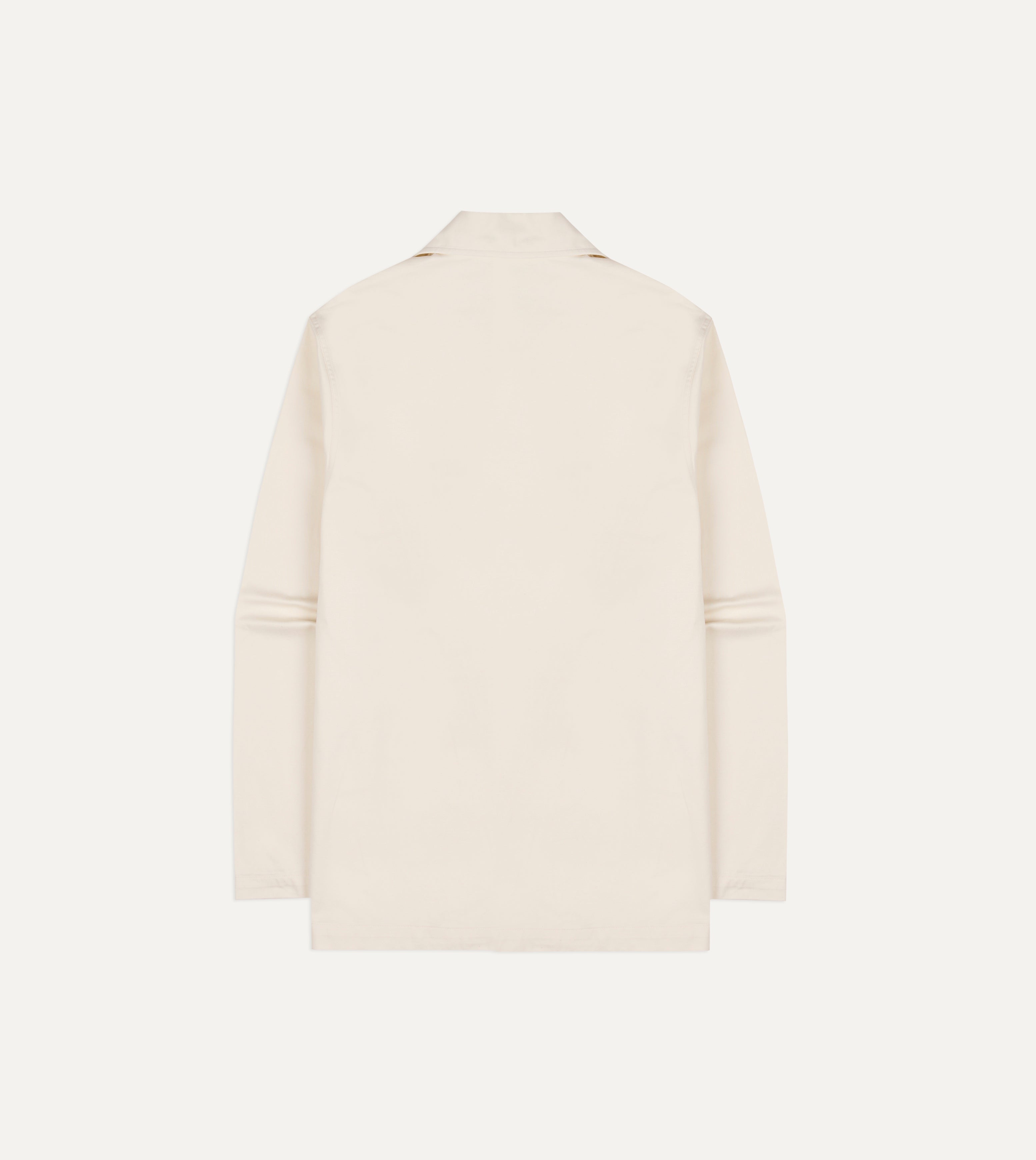 Ecru Cotton Tie Front Smock