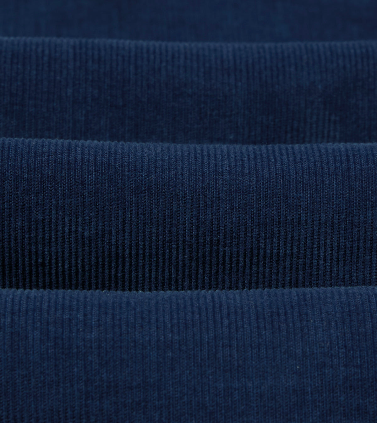 Navy Corduroy Two-Pocket Long Point Collar Work Shirt