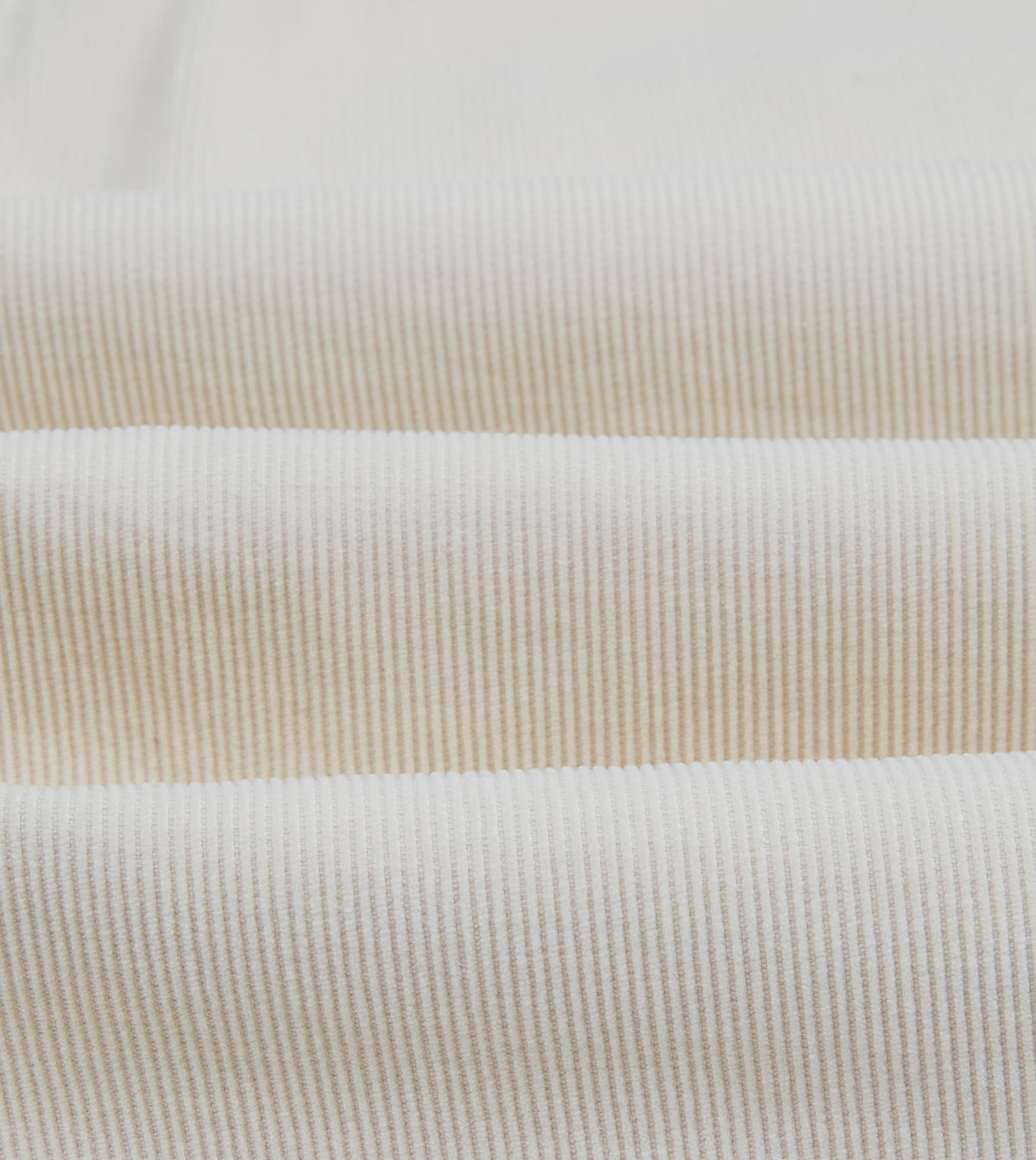 Ecru Corduroy Two-Pocket Long Point Collar Work Shirt