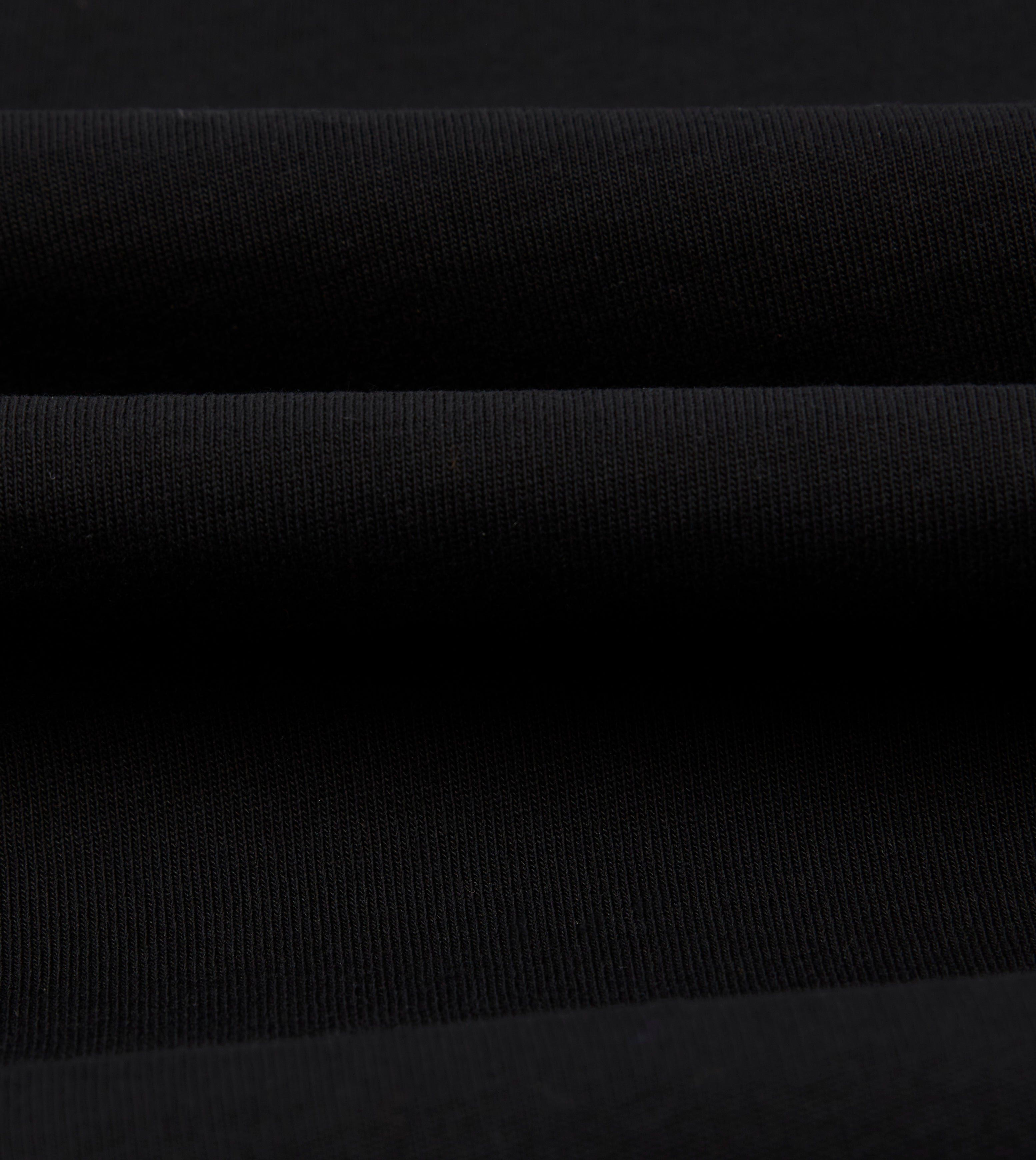 Black Cotton Crew Neck Hiking T-Shirt