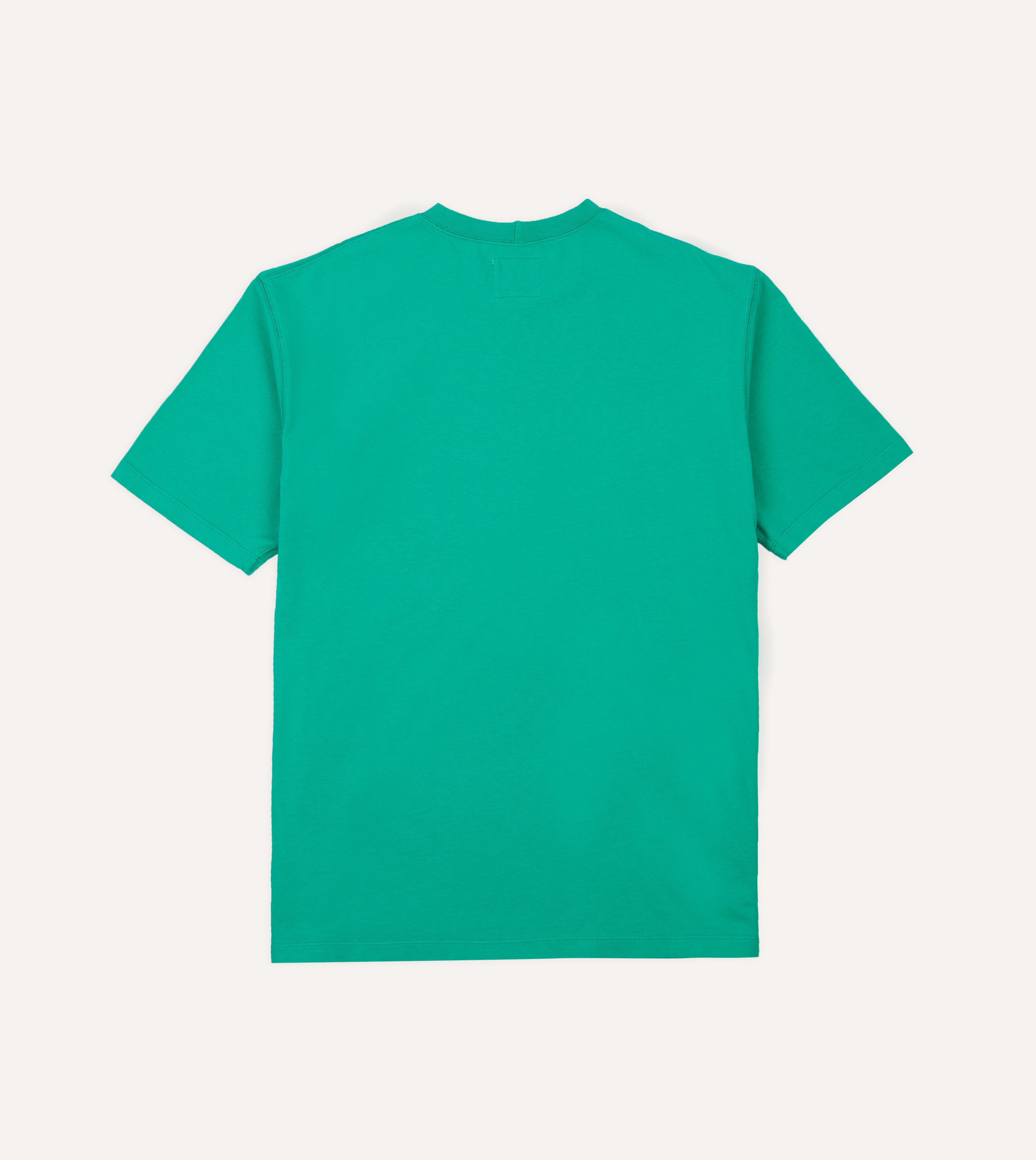 Antique Green Lightweight Cotton Crew Neck Hiking T-Shirt