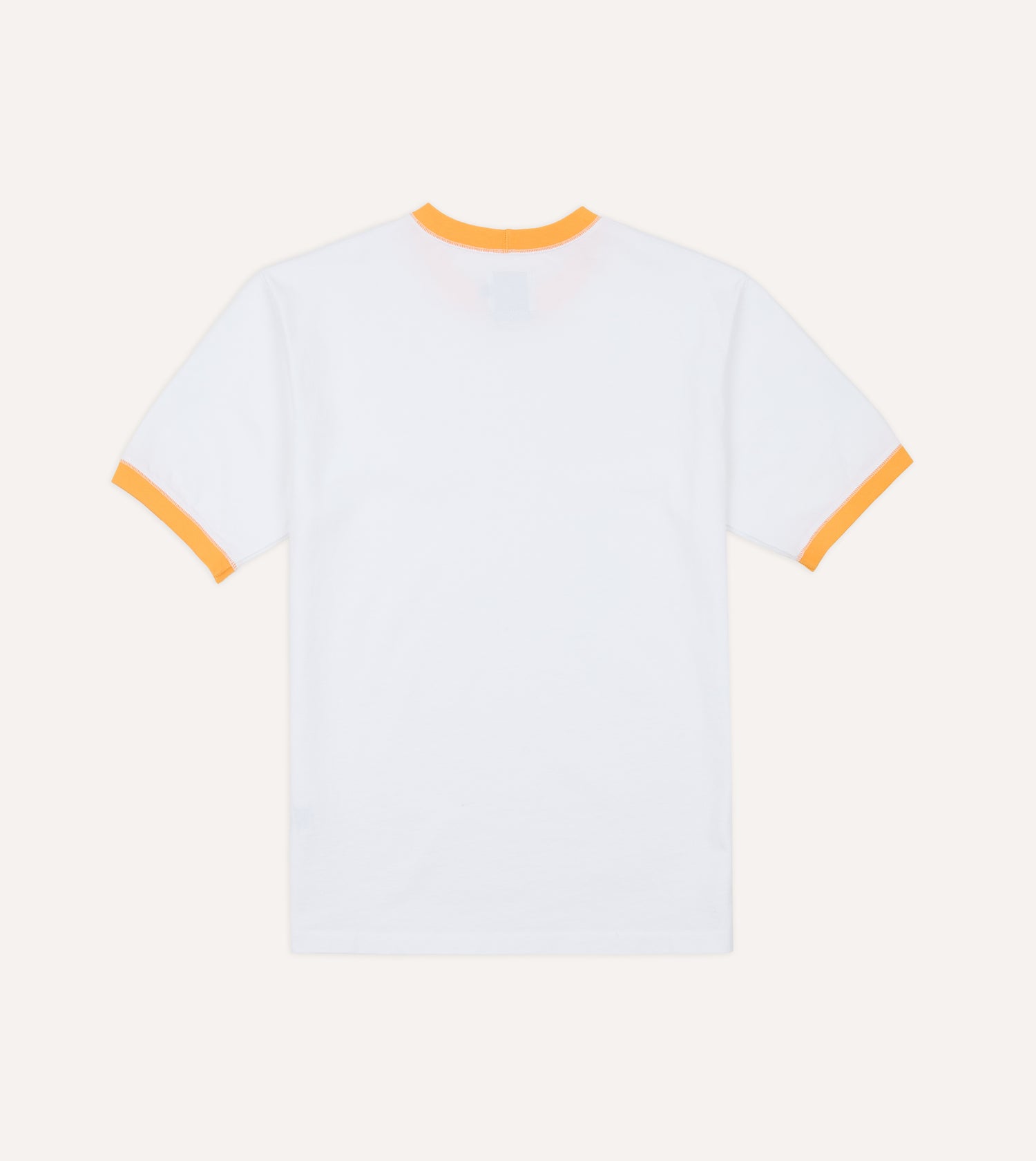 White and Yellow Tipped Ringer T-Shirt