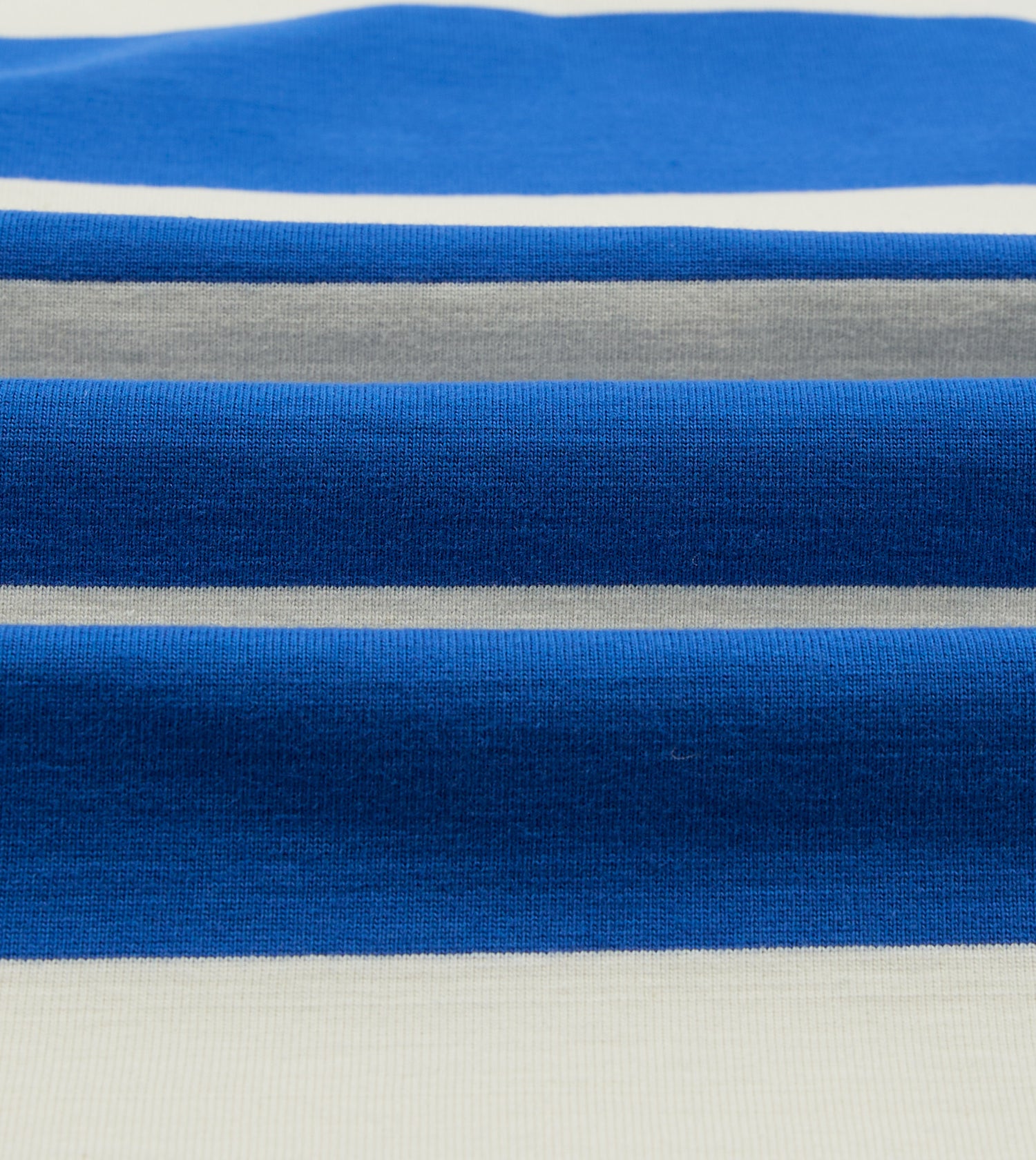 Blue and White Stripe Raglan Sleeve Hiking T-Shirt