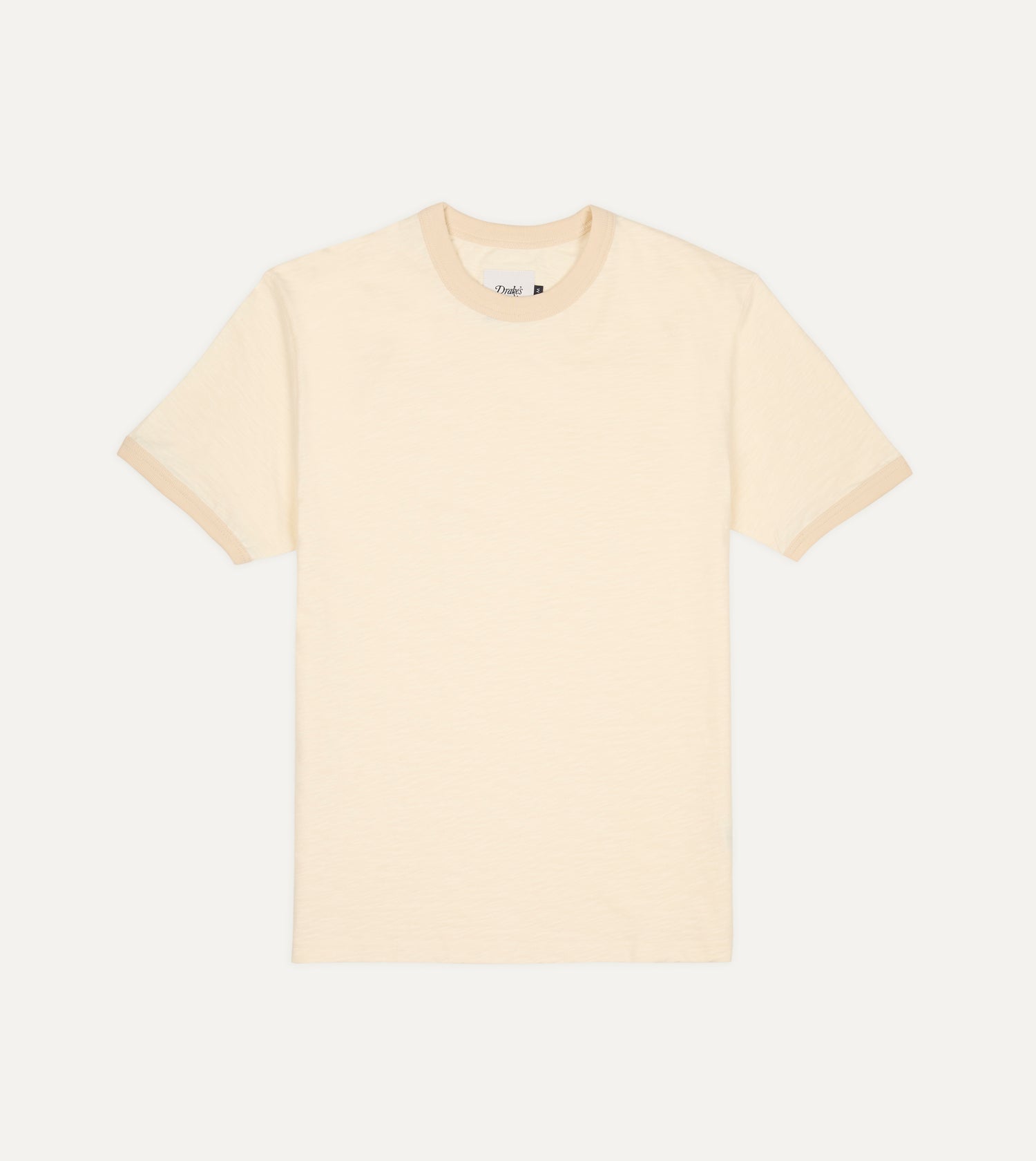 Ecru Tonal Ringer T-Shirt