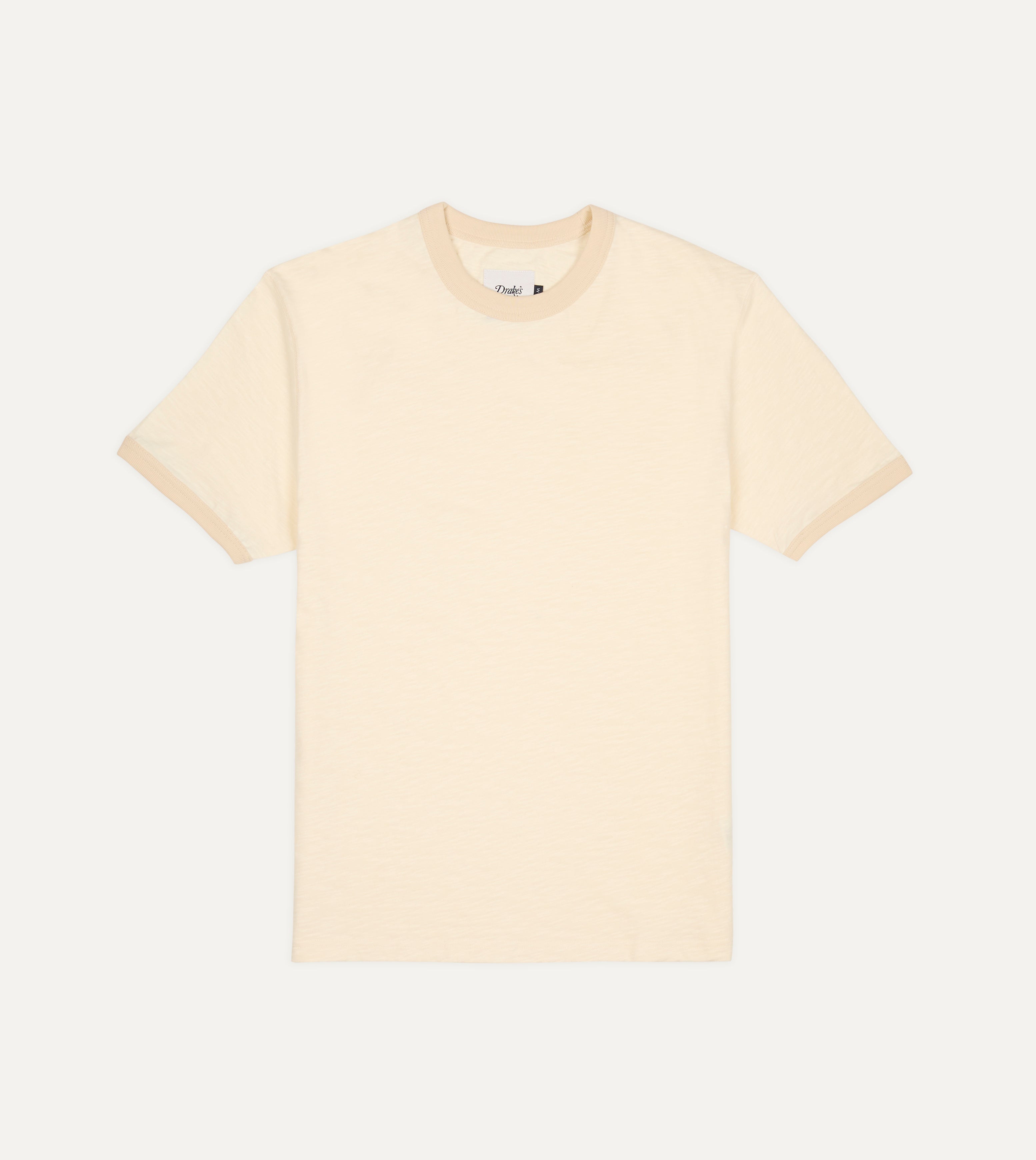 Ecru Tonal Ringer T-Shirt