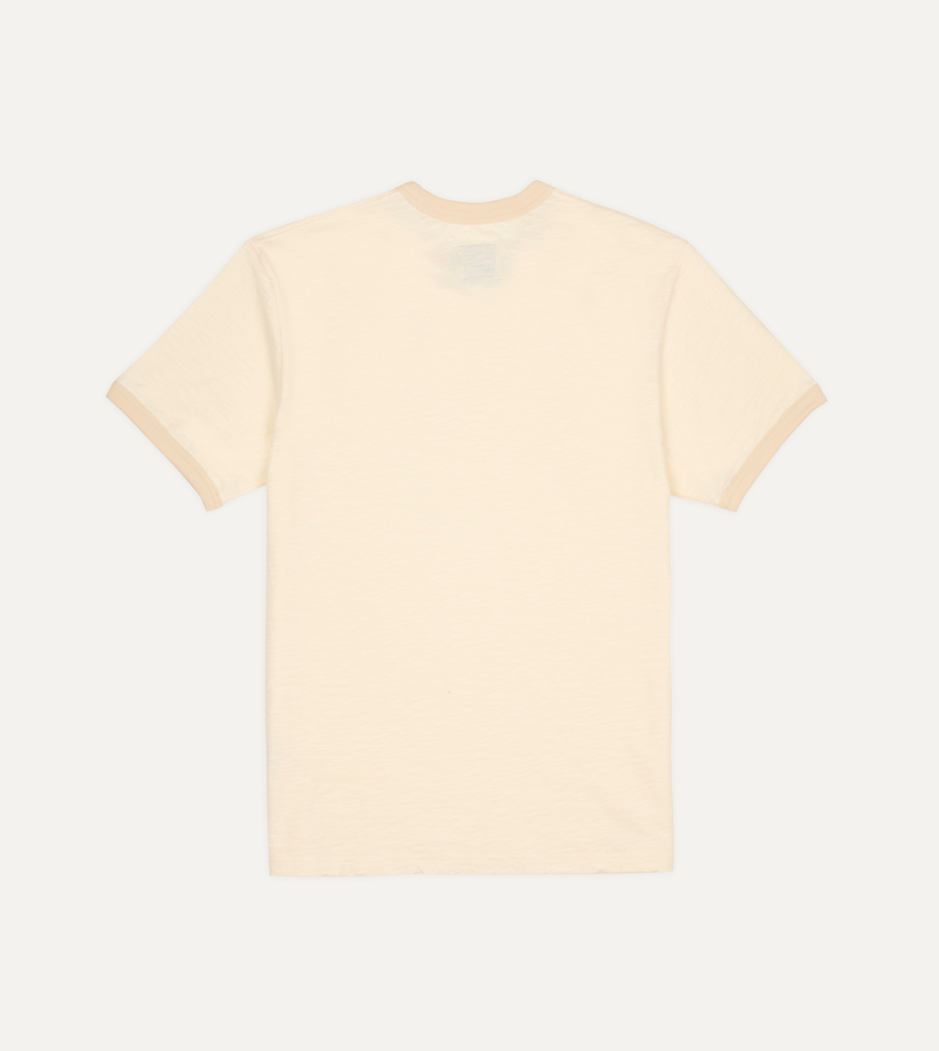 Ecru Tonal Ringer T-Shirt
