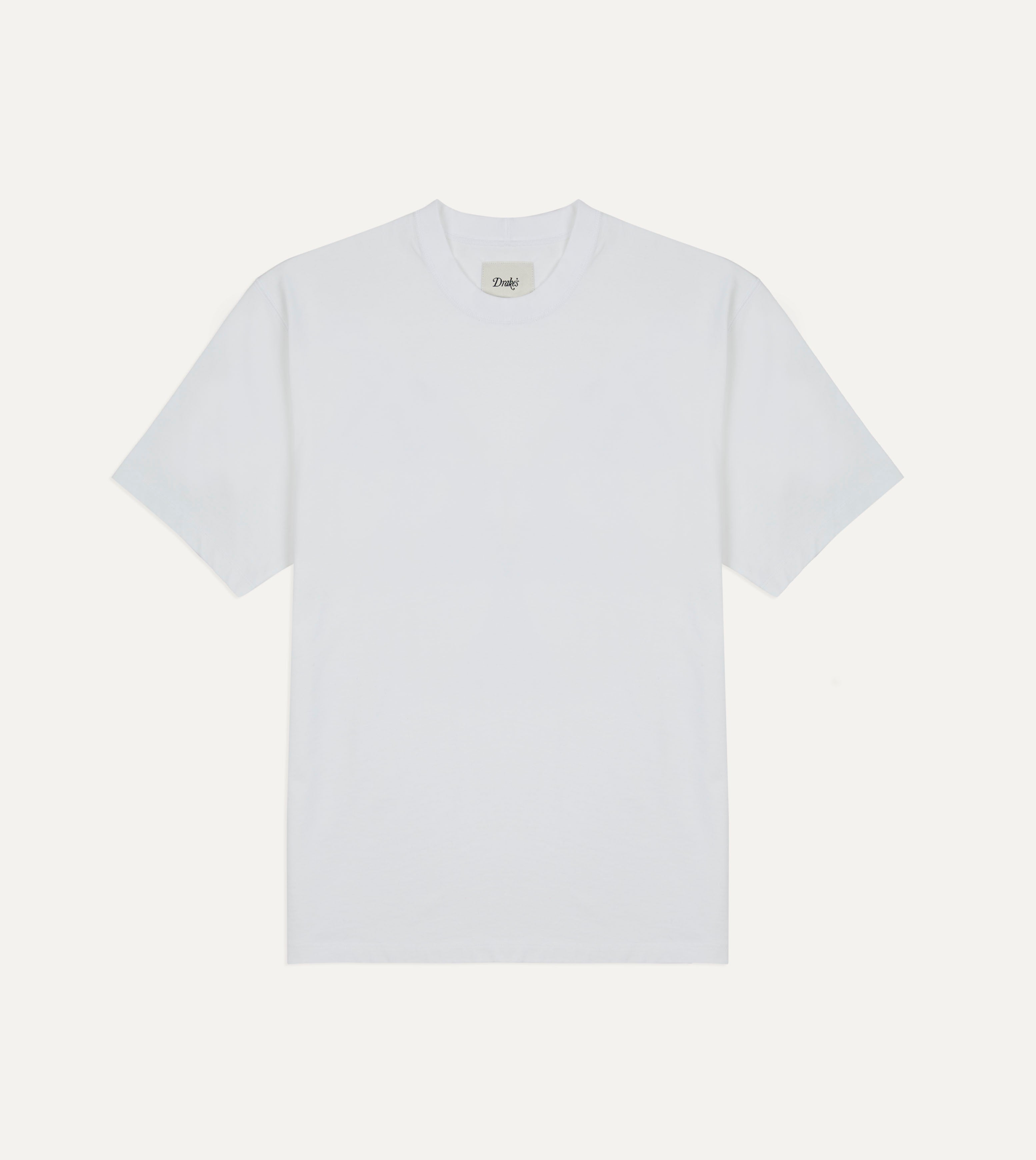 White 'Cockerel' Print Short-Sleeve Hiking T-Shirt – Drakes US