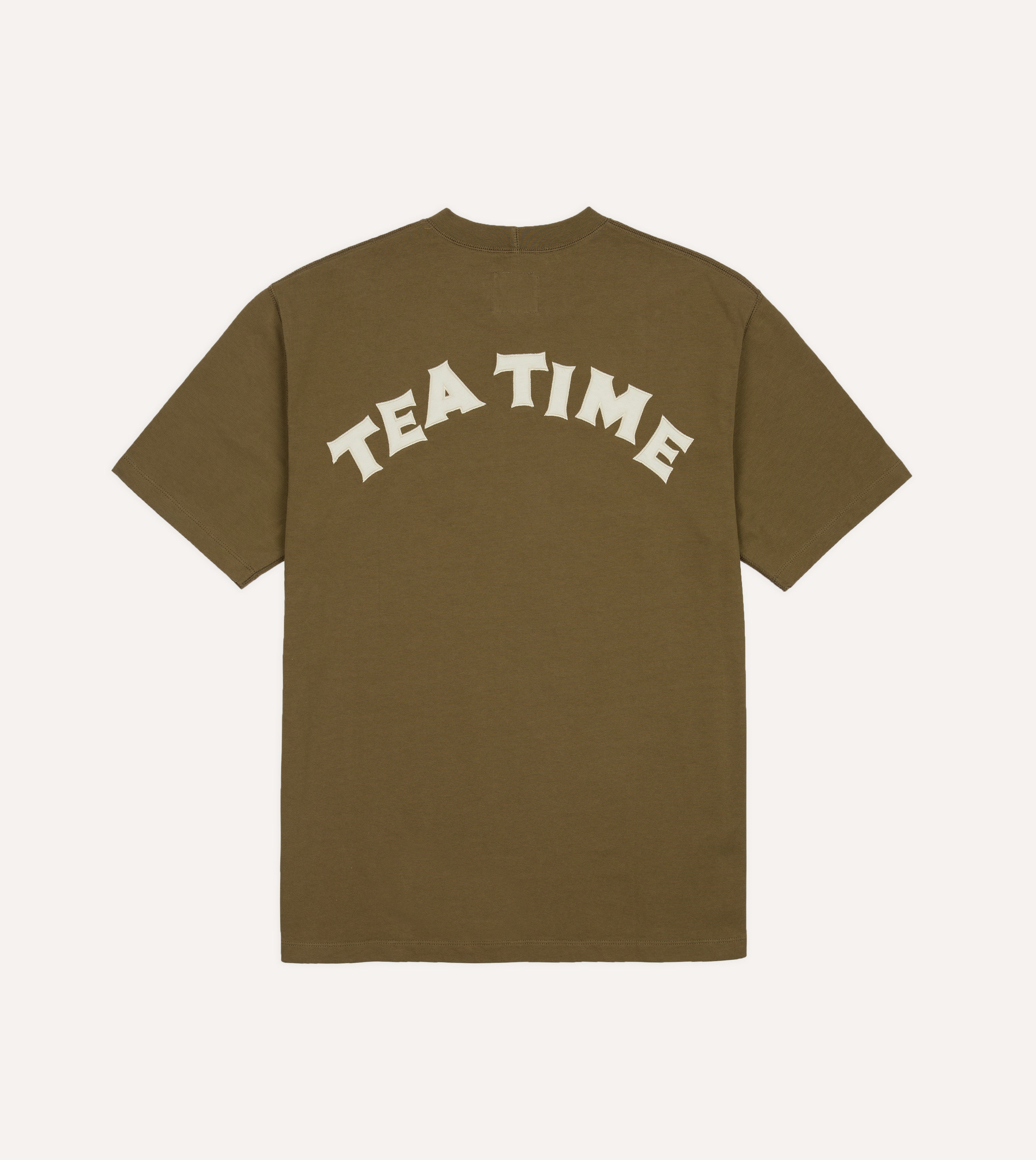 Olive 'Tea Time' Short-Sleeve Hiking T-Shirt – Drakes US