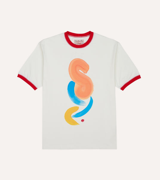 Mayumi Y. for Drake's Print Ringer T-Shirt – Drakes US