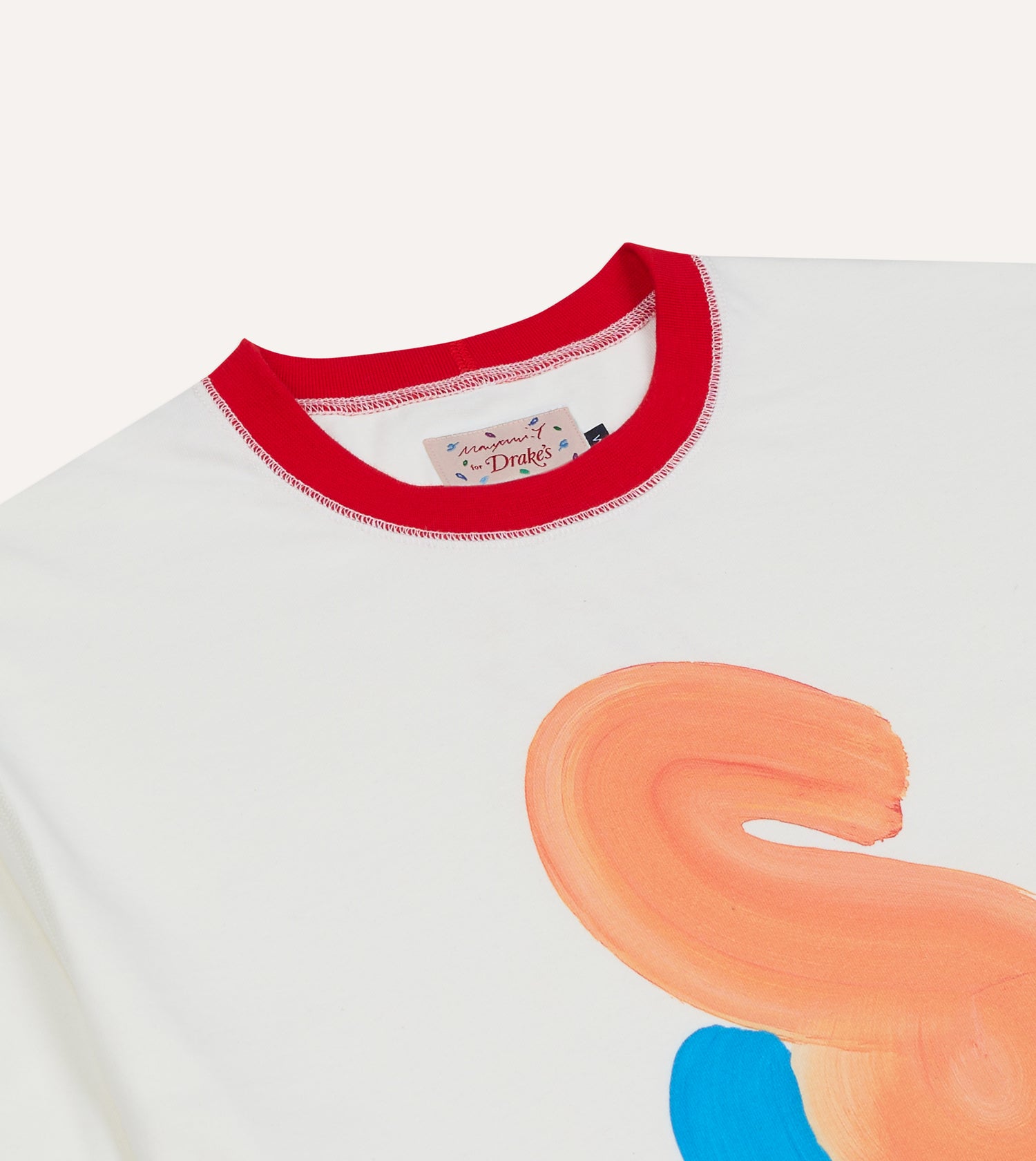Mayumi Y. for Drake’s Print Ringer T-Shirt