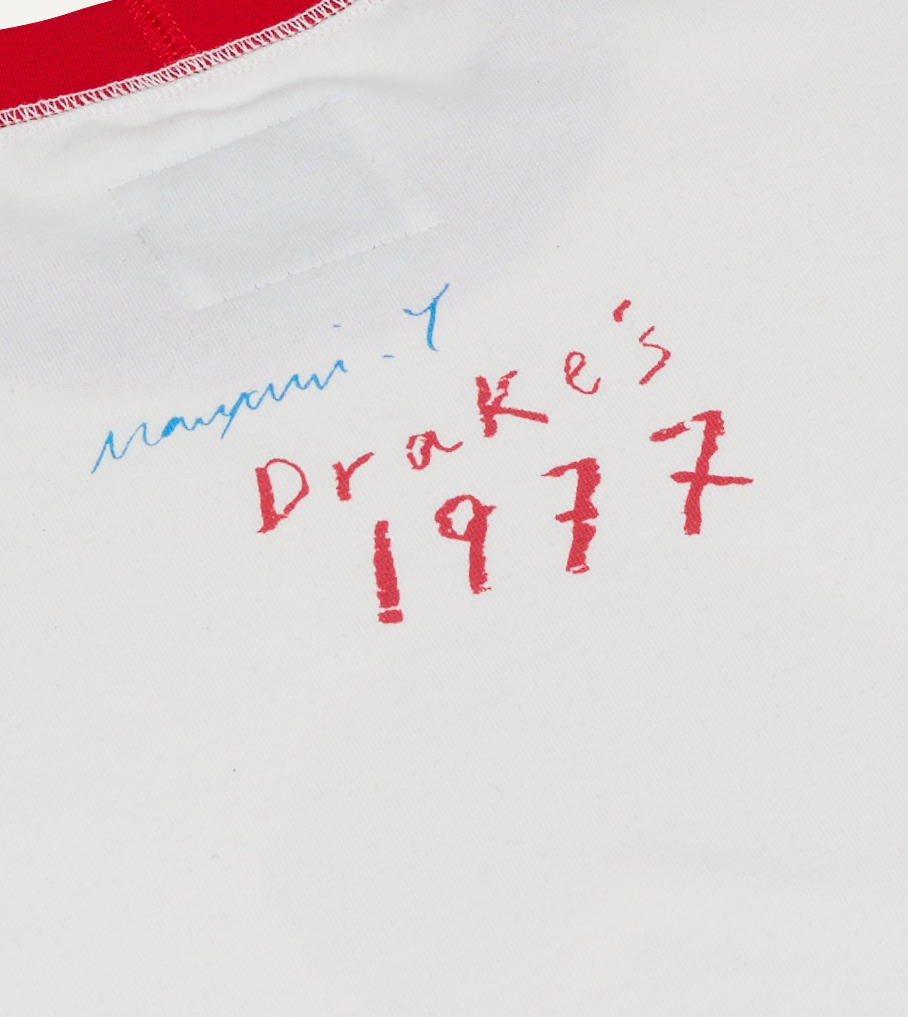 Mayumi Y. for Drake’s Print Ringer T-Shirt