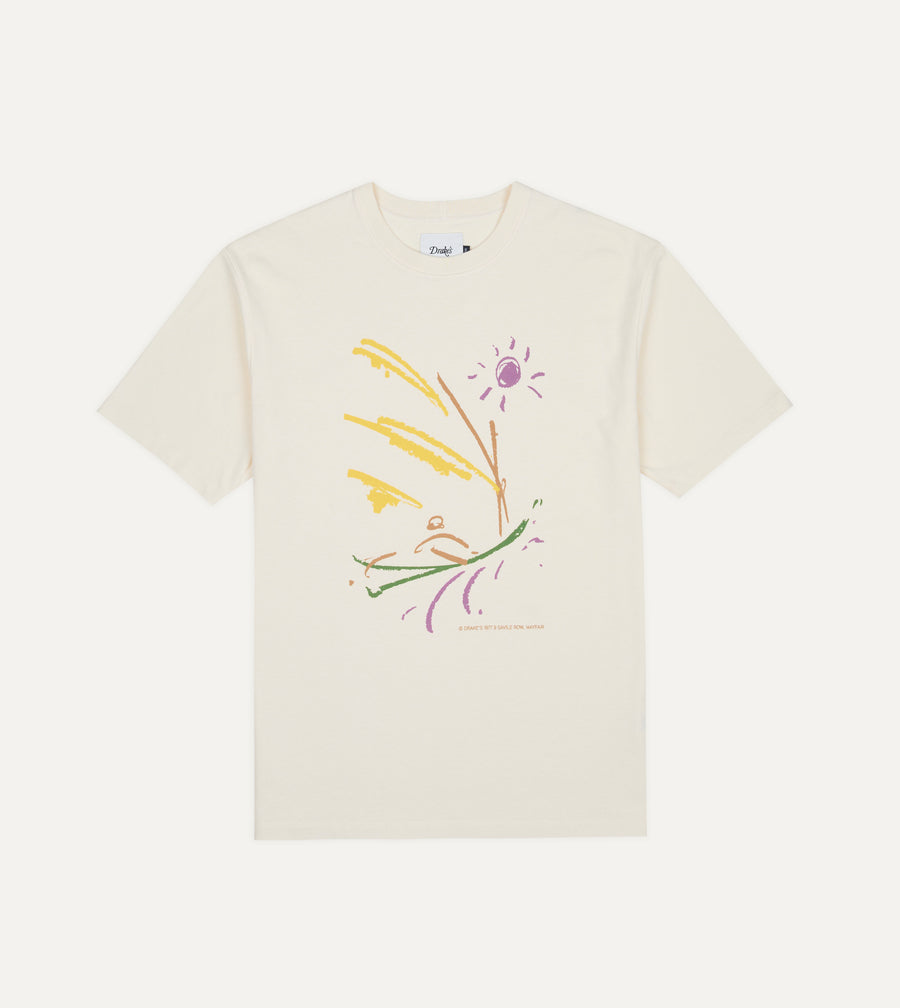 Antique White 'Sun Sail' Print Short-Sleeve Hiking T-Shirt